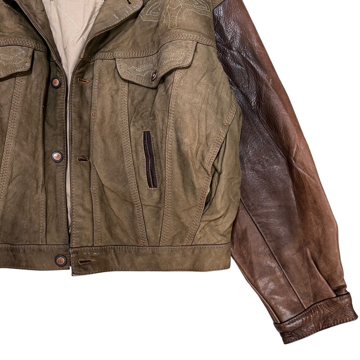 Artisan Outfitters 💥 Vintage Kudsak Artisanal Industrial Product Leather Jacket Size US L / EU 52-54 / 3 - 7 Thumbnail