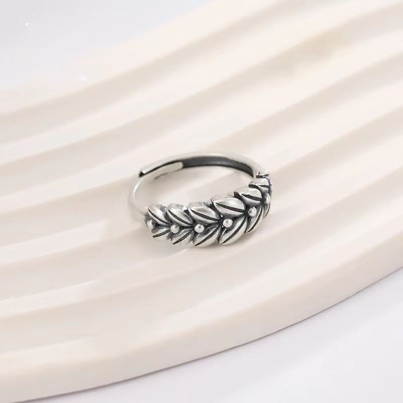 Jewelry Silver Mini Wheat Rings Size ONE SIZE - 5 Thumbnail
