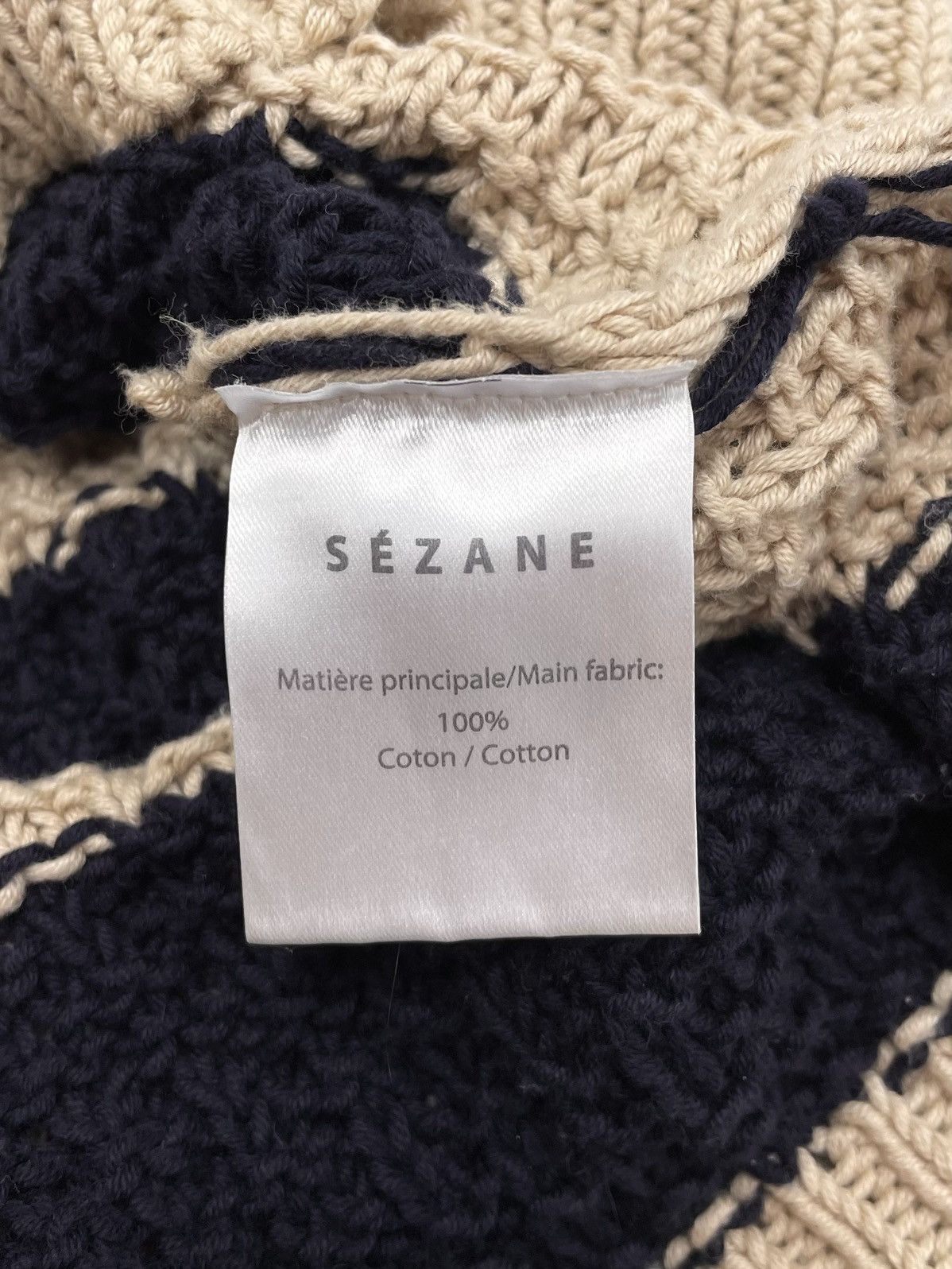 Sezane Sézane Marinière Striped Cotton Knit Sweater – Size M Size M / US 6-8 / IT 42-44 - 12 Thumbnail