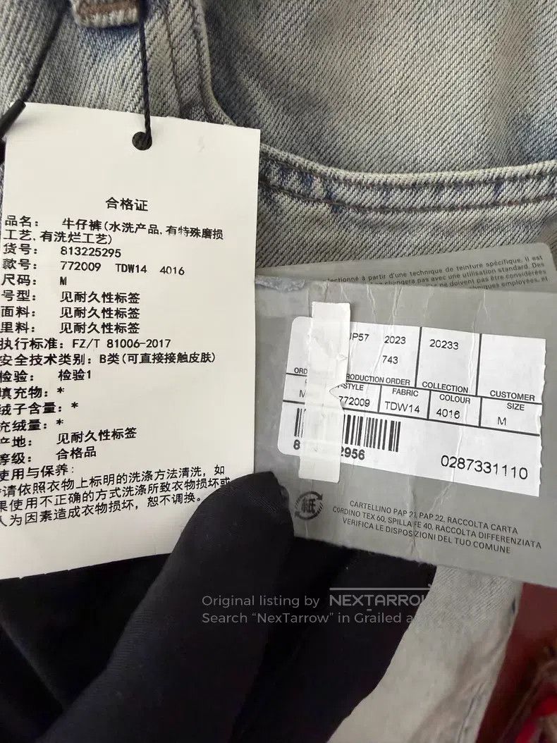 Balenciaga Balenciaga size M Distressed Hem Destroyed Denim Pants Size US 27 - 3 Thumbnail