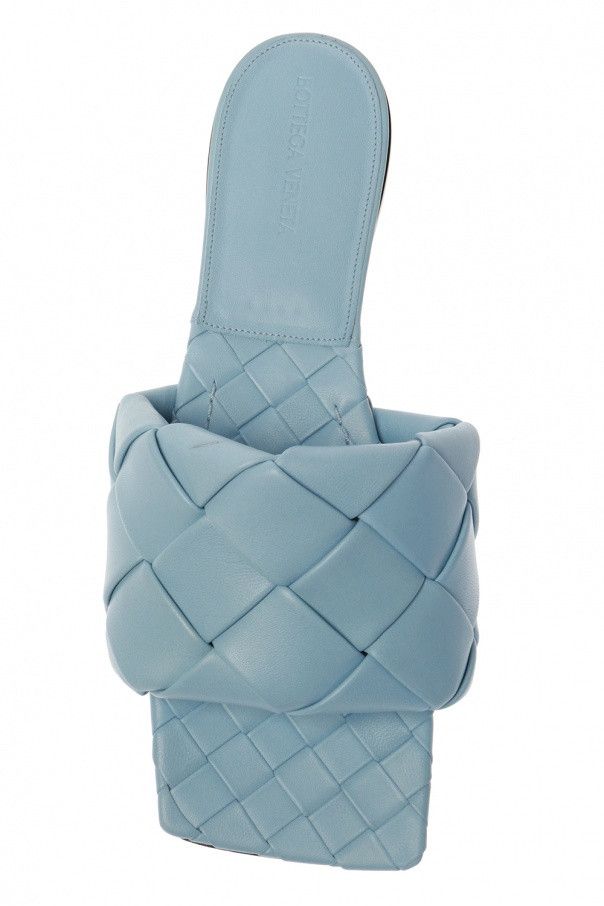 Bottega Veneta o1n1vont0924 Lido Flats in Light Blue Size US 10.5 / IT 40.5 - 6 Thumbnail