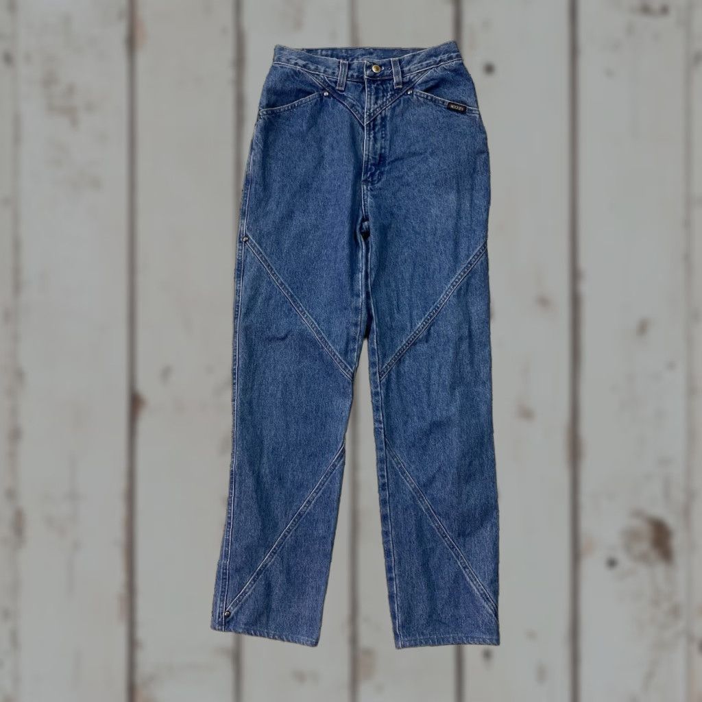 Vintage VINTAGE Rocky Mountain ROCKIES High Rise Western Bareback Jeans 29/9 XL Womens Blue 80s 90s Cowboy Western Jeans Size 40" / US 18 - 1 Thumbnail