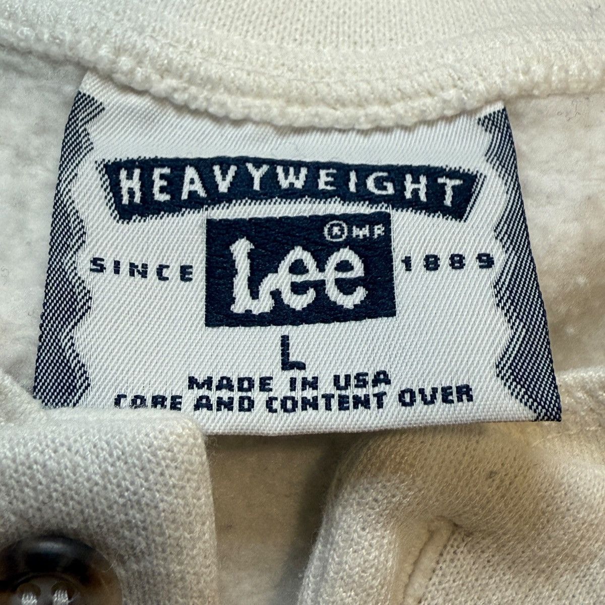 Lee Vintage UCLA Embroidered Henley Crewneck Sweatshirt Size US L / EU 52-54 / 3 - 4 Thumbnail