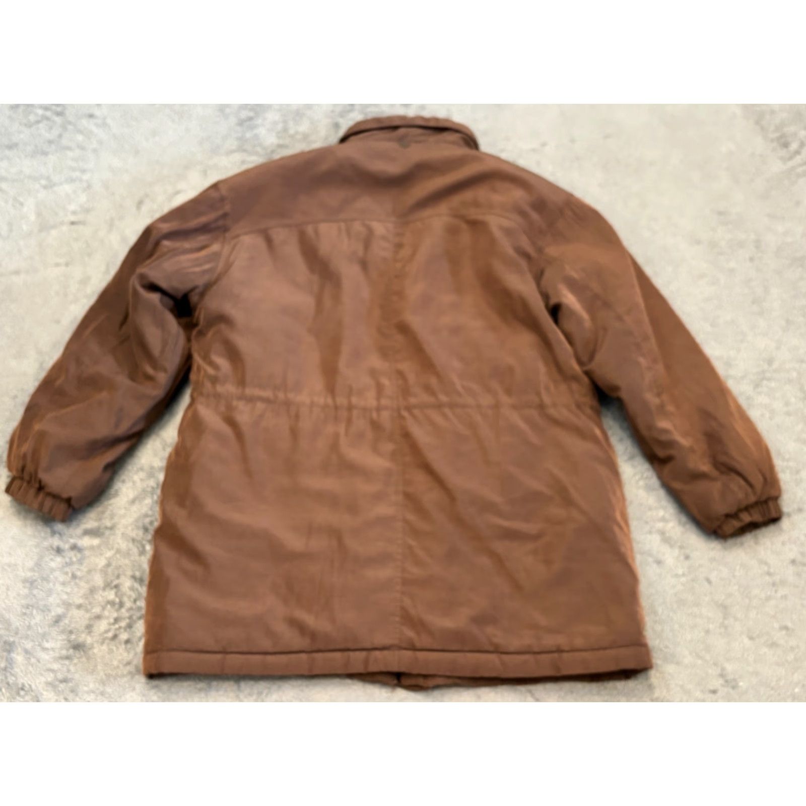 Vintage VINTAGE Gallery Jacket Womens Large Brown Parka Puffy Long Sleeve Zip Coat Size L / US 10 / IT 46 - 5 Thumbnail