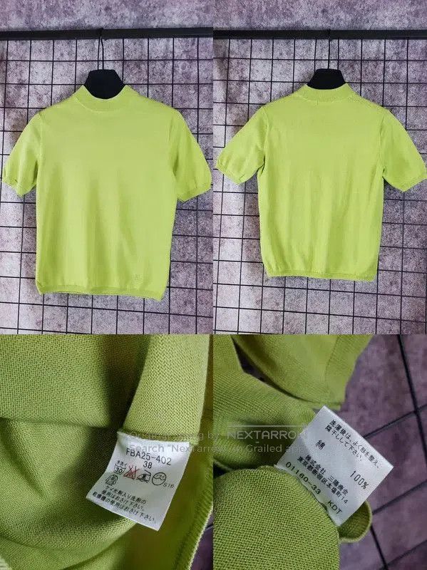 Burberry Burberry Short Sleeve Fluorescent Green T-shirt. Size M / US 6-8 / IT 42-44 - 2 Thumbnail
