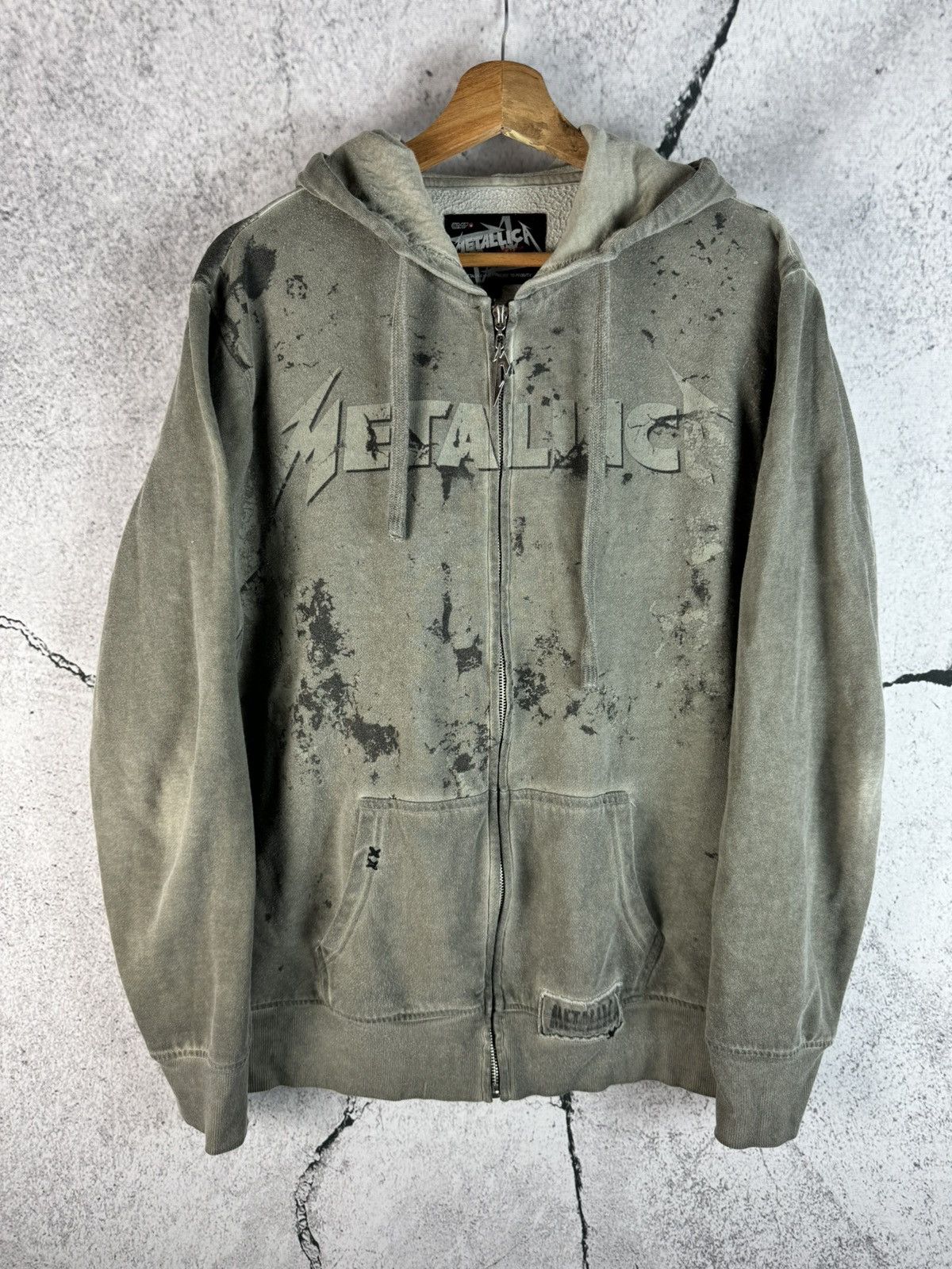 Band Tees Vintage Metallica Full Print Metal Band Zip Hoodie Size US M / EU 48-50 / 2 - 2 Thumbnail