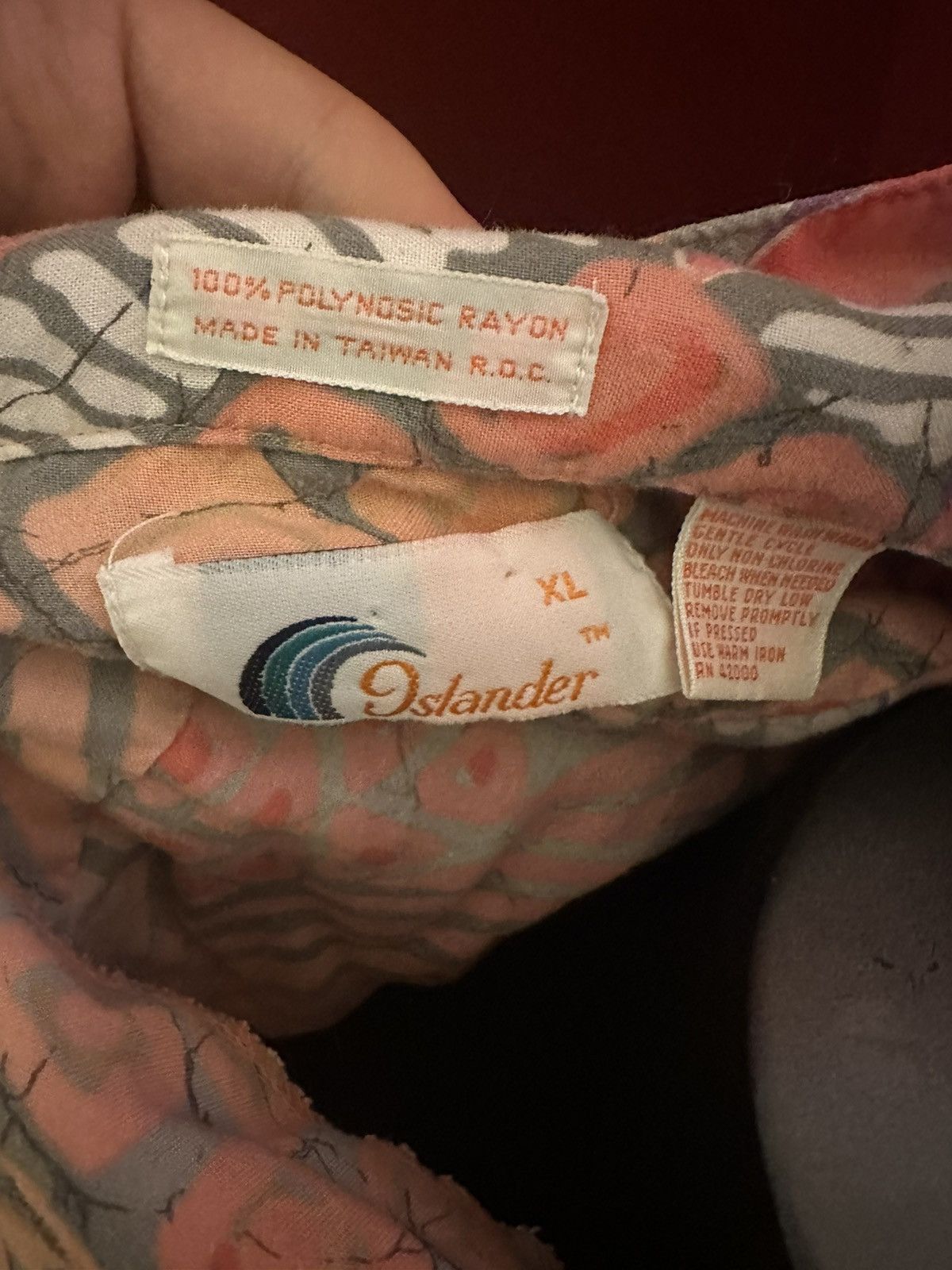 Vintage Vintage Islander Hawaiian Shirt 80’s Pink Geometric Grail Size US XL / EU 56 / 4 - 4 Thumbnail