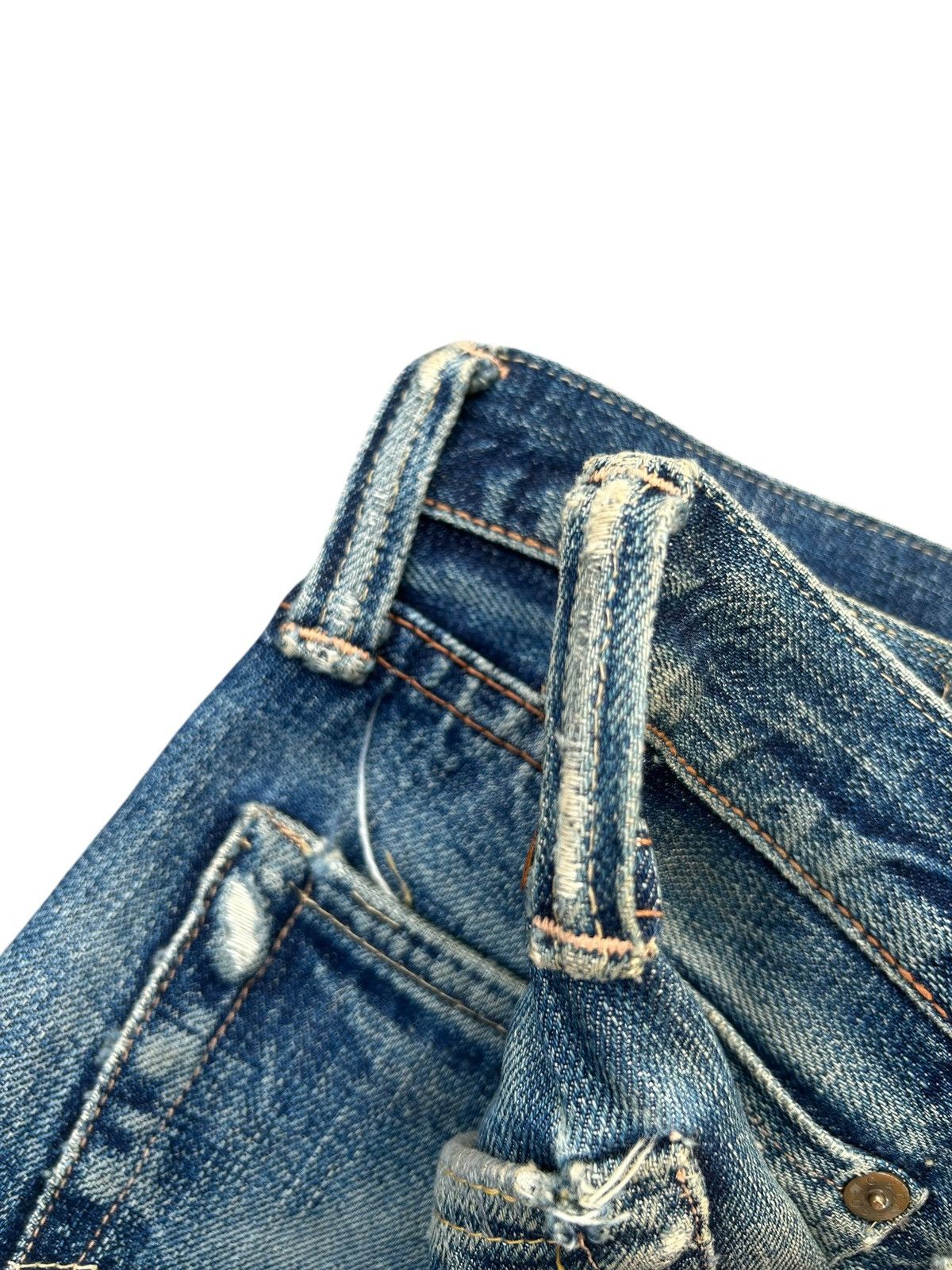 Kapital Vintage Full Count Selvedge Distressed Repair Denim Jeans Size US 30 / EU 46 - 13 Thumbnail