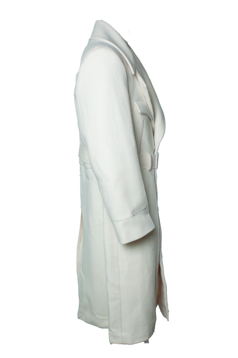 Maison Margiela Maison Martin Margiela, Off white Melton coat Size US M / EU 48-50 / 2 - 4 Thumbnail