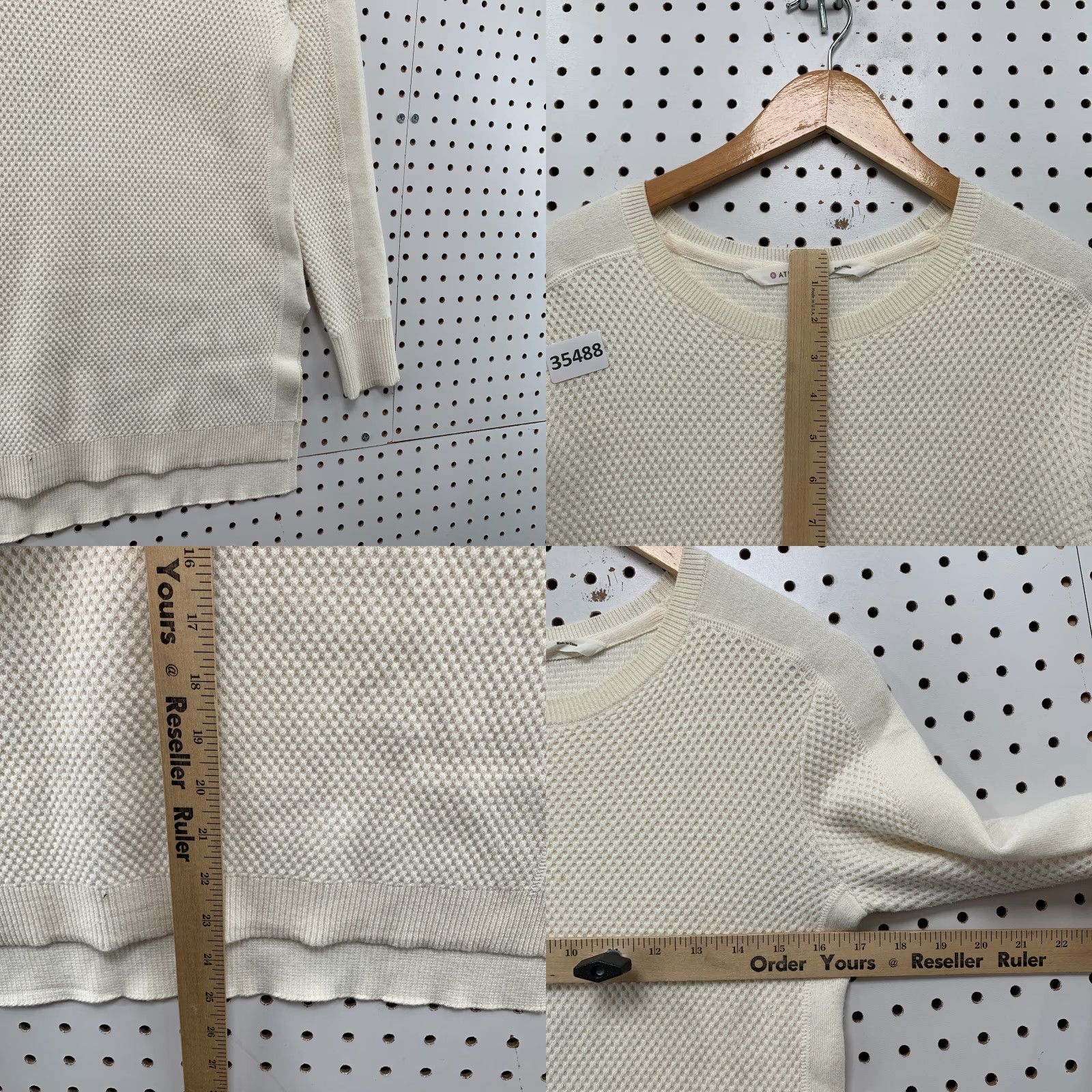Athleta Athleta Thermal Active Shirt Womens 2XS Ivory Long Sleeve Crew Neck Pullover Athletic 2XS Women Casual Activewear Size XXS / US 00 / IT 34 - 8 Thumbnail