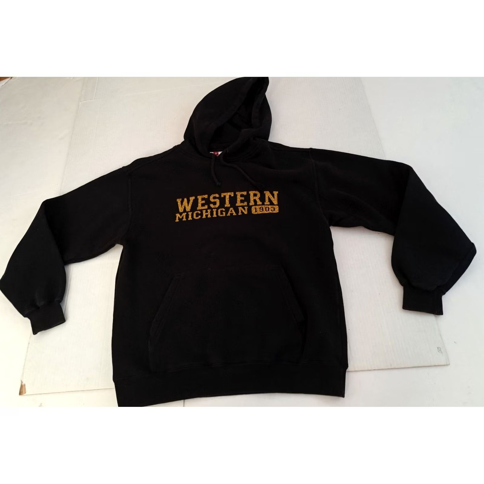 Vintage VINTAGE Beimar Western Michigan Broncos Hoodie Cotton Black Pullover Medium Unisex Adults 1903 Football Gym Training Running University School Size US M / EU 48-50 / 2 - 2 Thumbnail