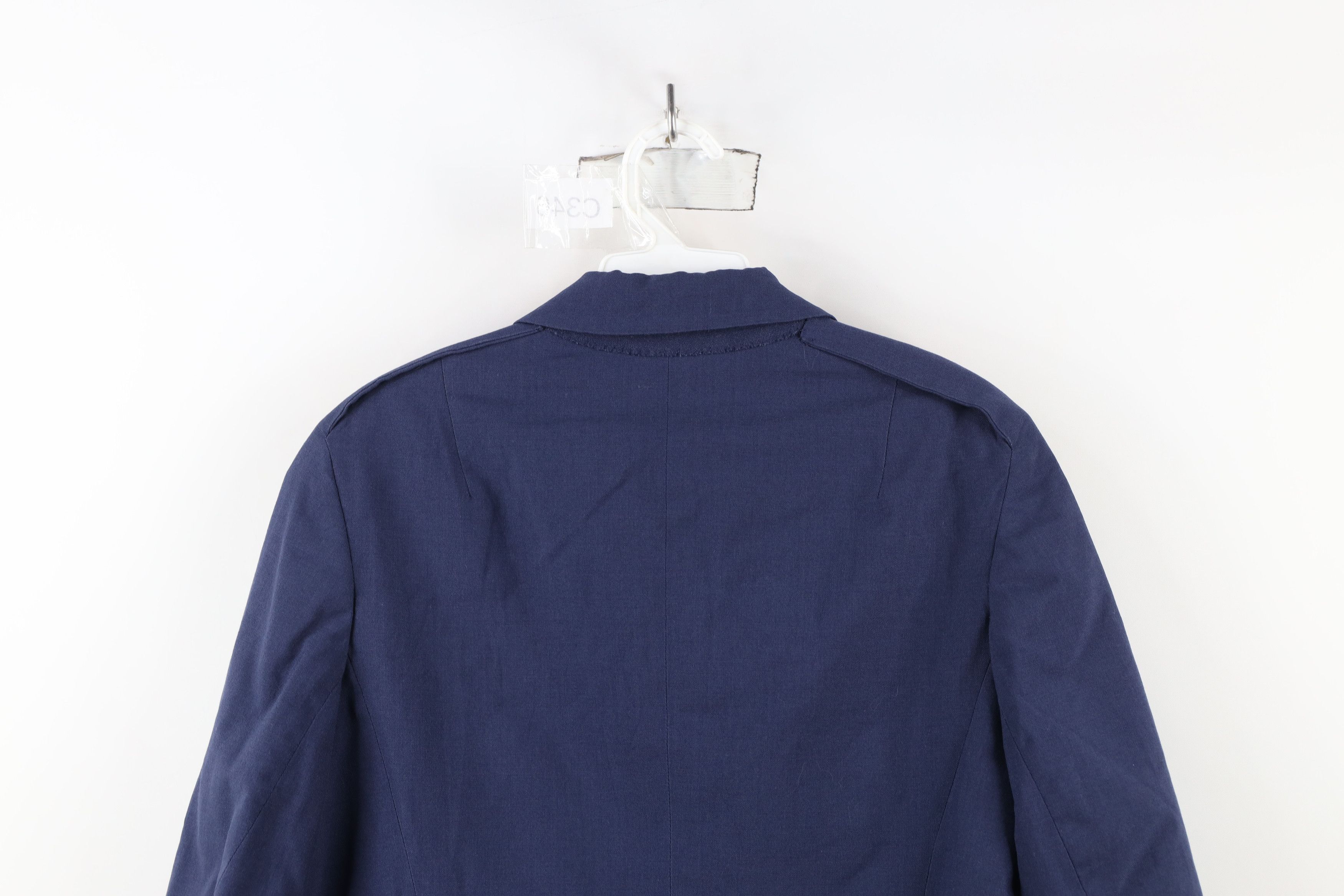 Vintage Vintage 70s Vietnam War Wool 10oz Blue 1549 Class 2 Jacket Size XL / US 12-14 / IT 48-50 - 12 Thumbnail