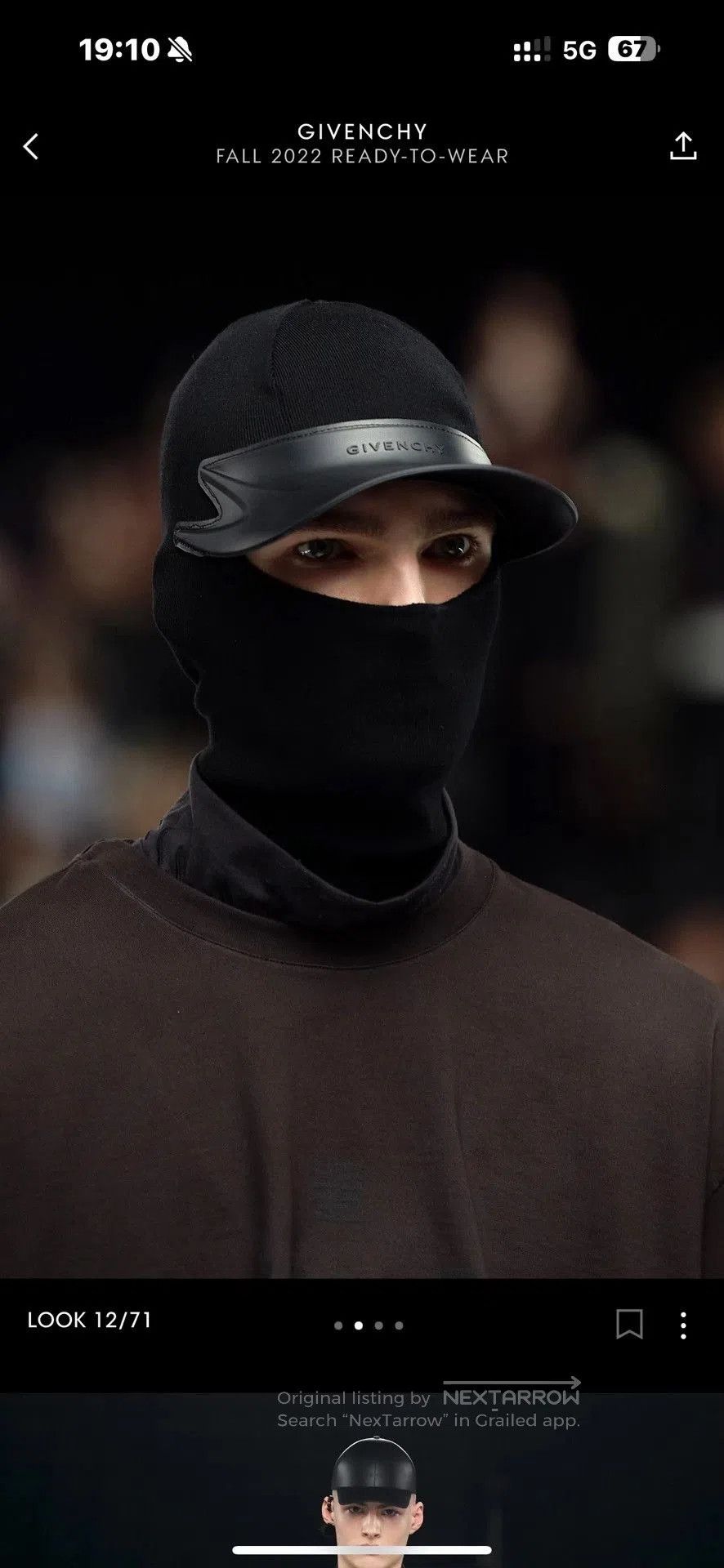 Givenchy Givenchy 2022AW Rare Rubber Cap. Size ONE SIZE - 1 Thumbnail