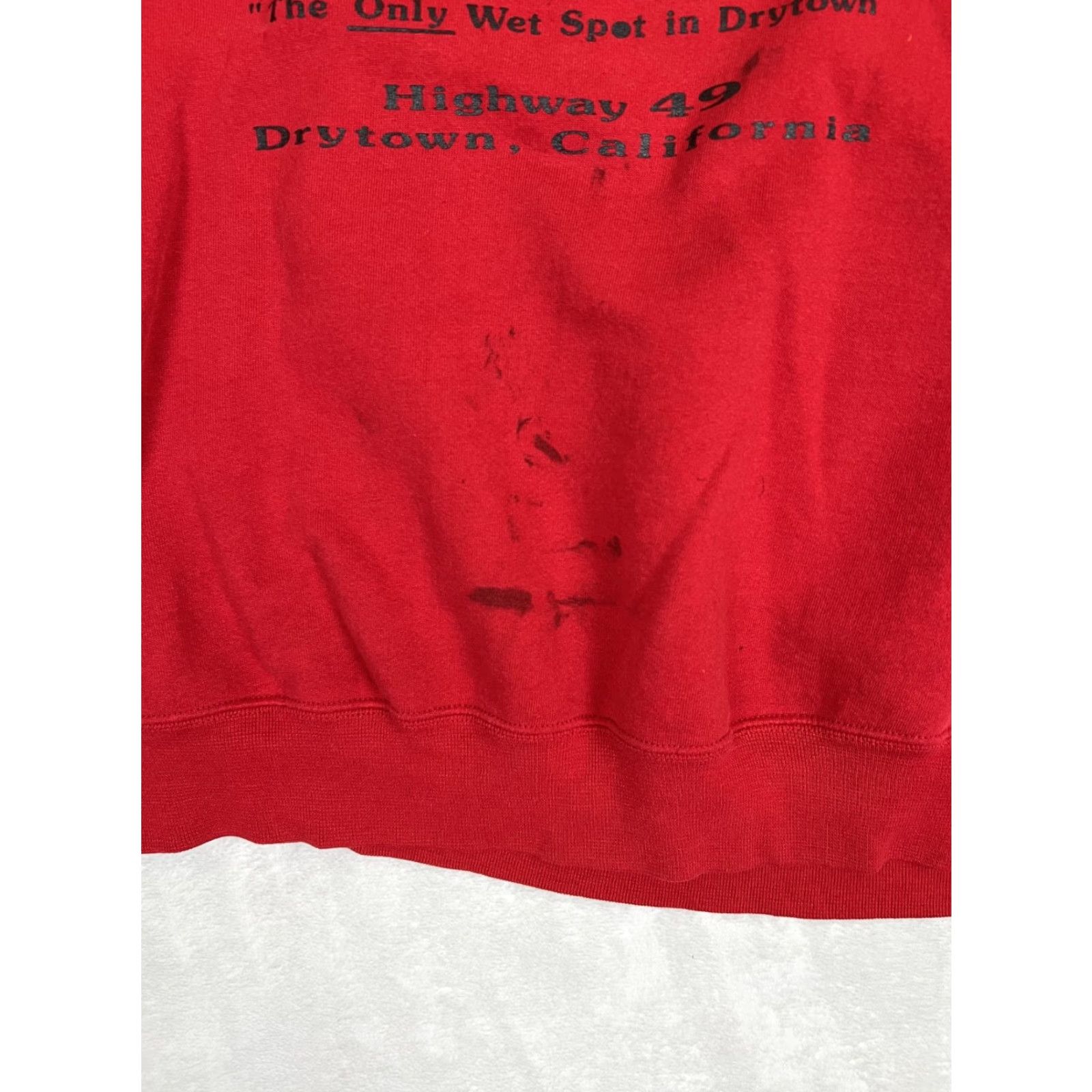 Jerzees VINTAGE Jerzees Sweatshirt Red 90s California USA Made Long Sleeve Crew Neck Fleece Size L Men Pullover Winter Fall Spring Beer Pattern Solid Size US L / EU 52-54 / 3 - 3 Thumbnail