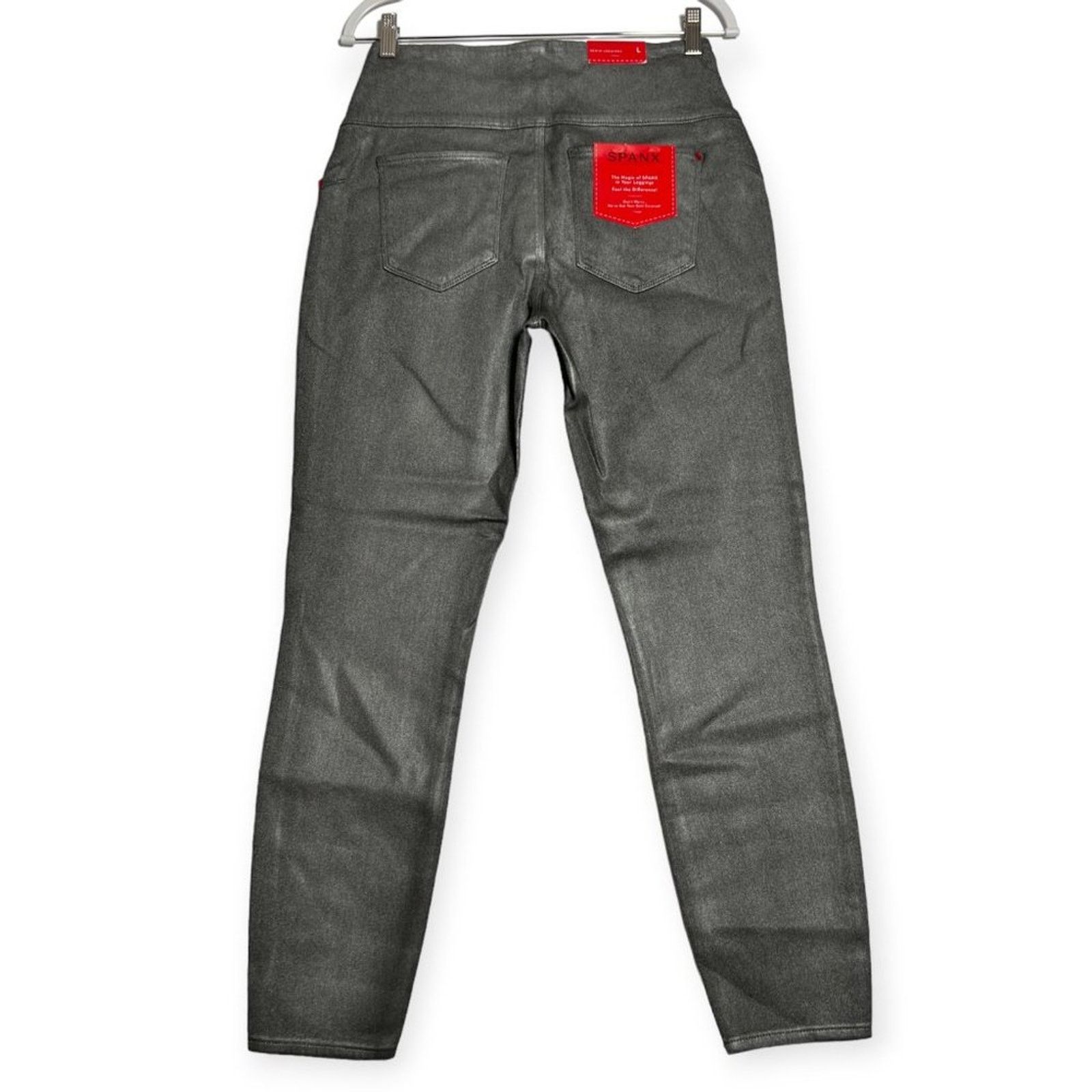 Spanx SPANX Solace Wax Denim Legging Pewter Gray Size L Size 28" / US 6 / IT 42 - 2 Thumbnail