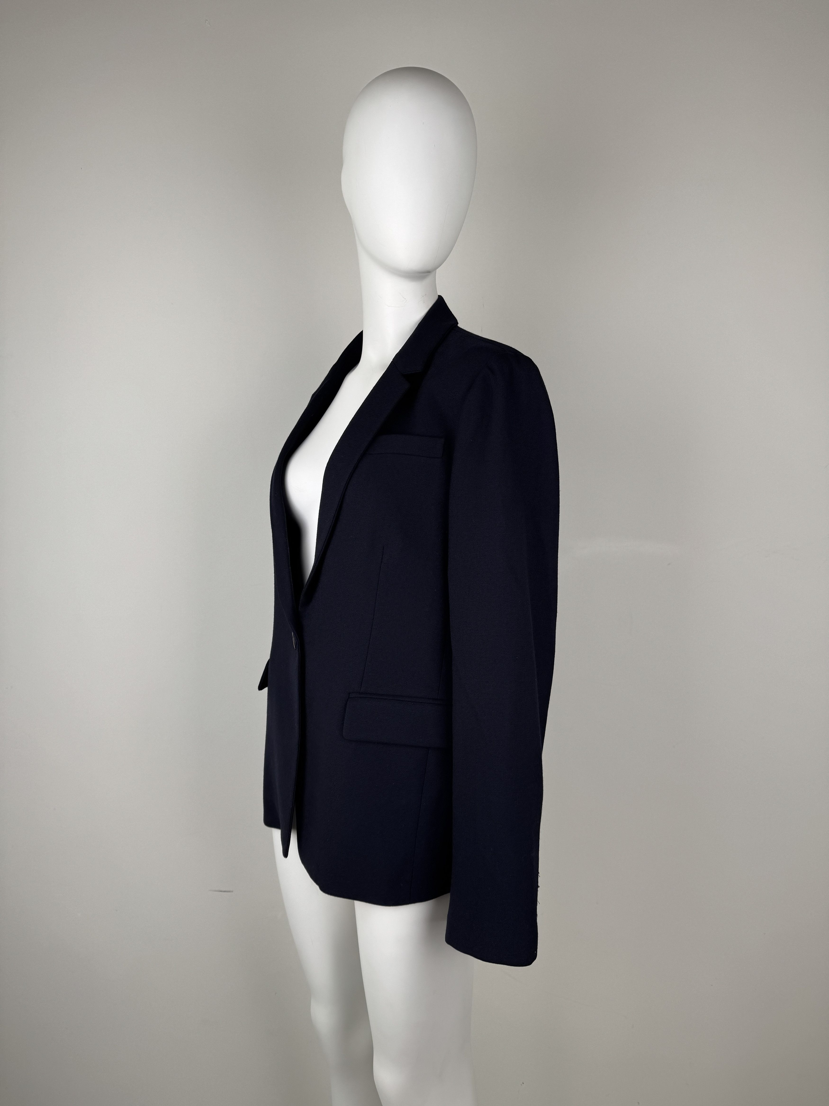 J.Crew J.Crew Blazer Tailored Office Jacket Wool Flannel Navy Blue Size M / US 6-8 / IT 42-44 - 11 Thumbnail