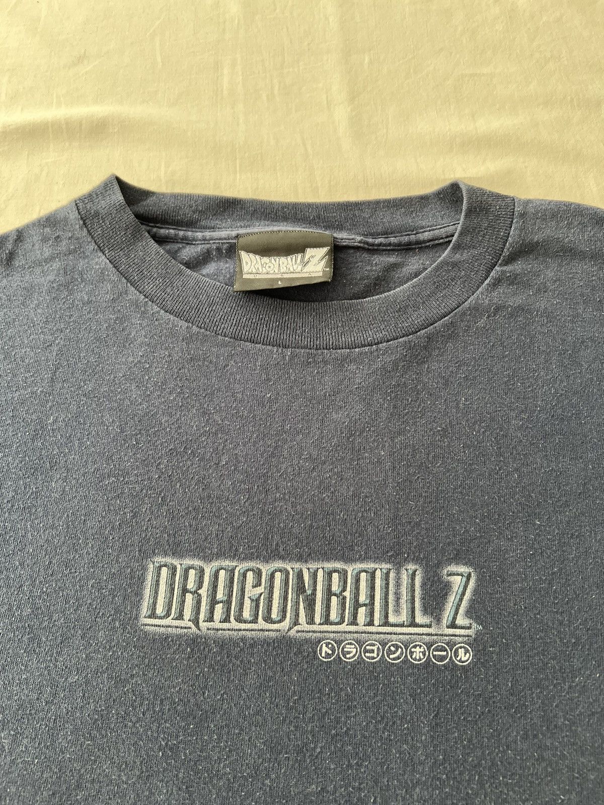Anime Vintage 1997 Dragon Ball Z Son Goku Anime Manga Navy T-shirt Size US L / EU 52-54 / 3 - 5 Thumbnail
