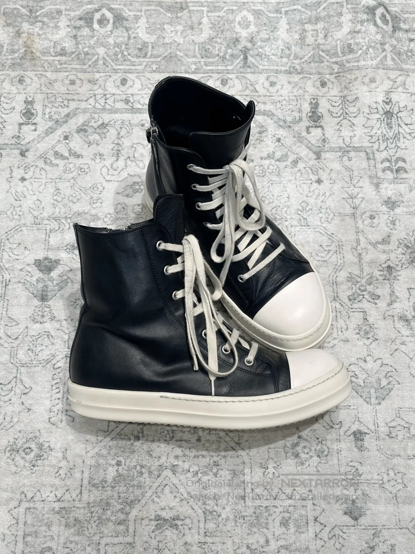 Rick Owens Rick Owens Converse High-Top Leather. Size US 8 / EU 41 - 3 Thumbnail