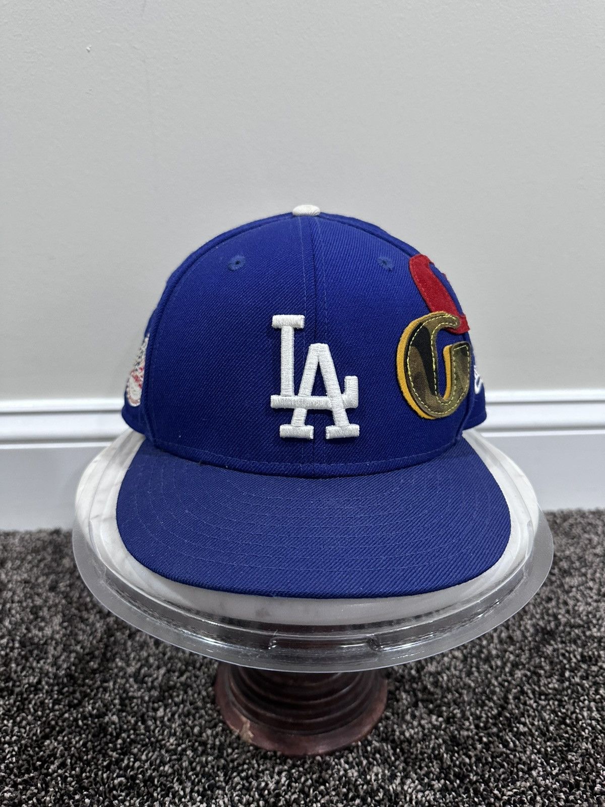 Gallery Dept. Gallery Dept Los Angeles LA Dodgers Blue G Patch Fitted Hat Size ONE SIZE - 7 Thumbnail