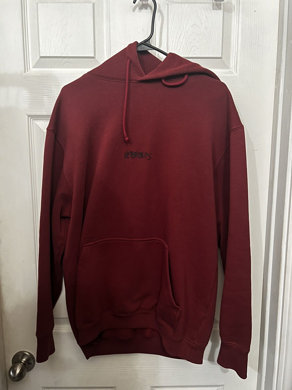 Vetements Burgundy Hoodie