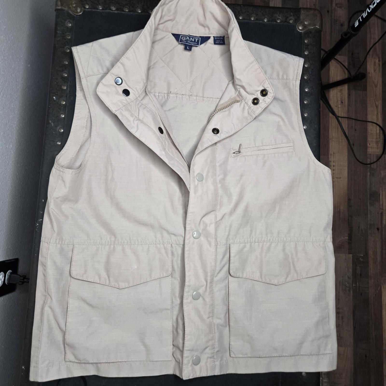 Gant Gant Rugger Mens Khaki Beige Safari Hunting Vest Size L C1 Size US L / EU 52-54 / 3 - 2 Thumbnail