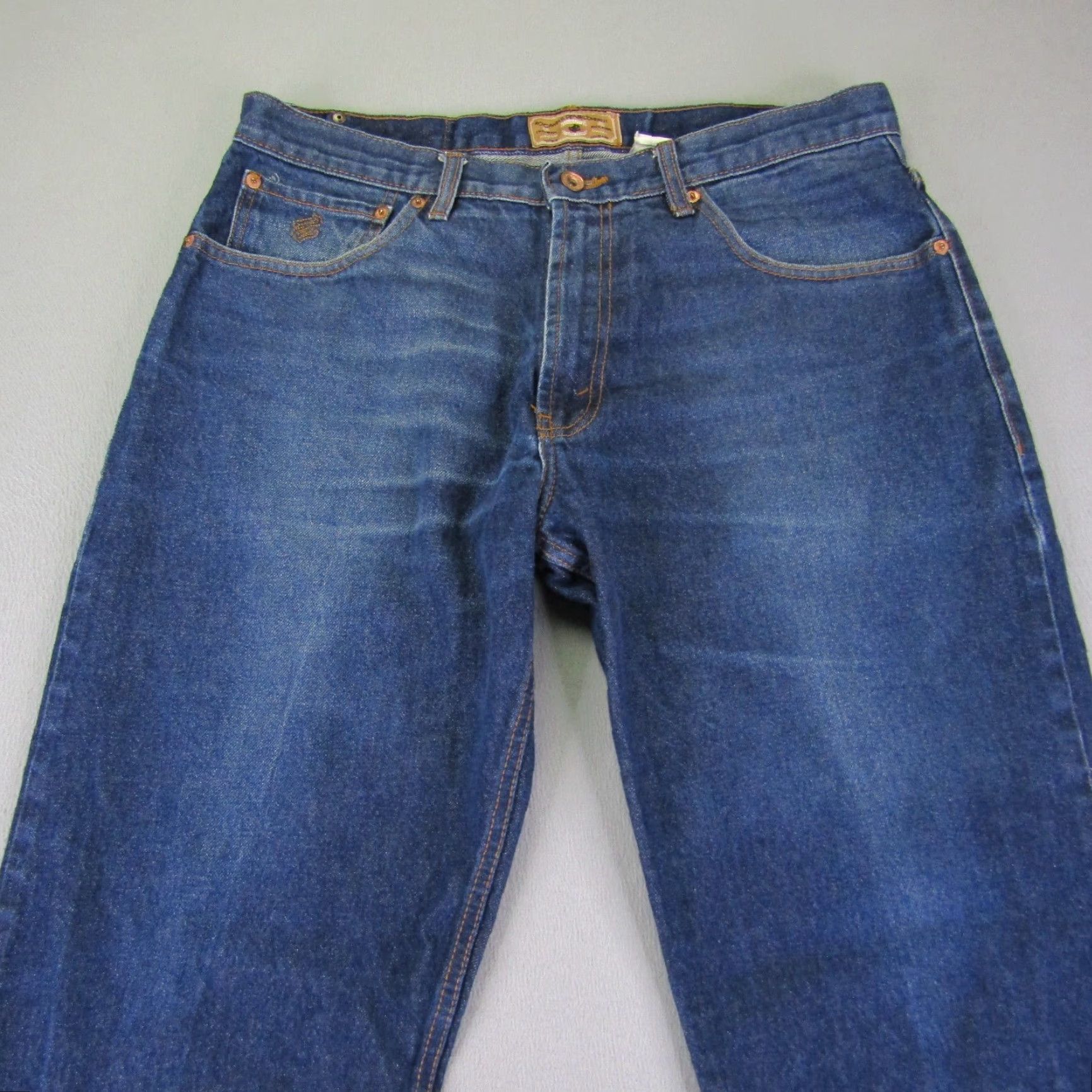 Rocawear VINTAGE Rocawear Jeans Mens 36x30 Blue Denim Straight Leg Dark Wash Y2K Pants Jeans Size US 35 - 2 Thumbnail