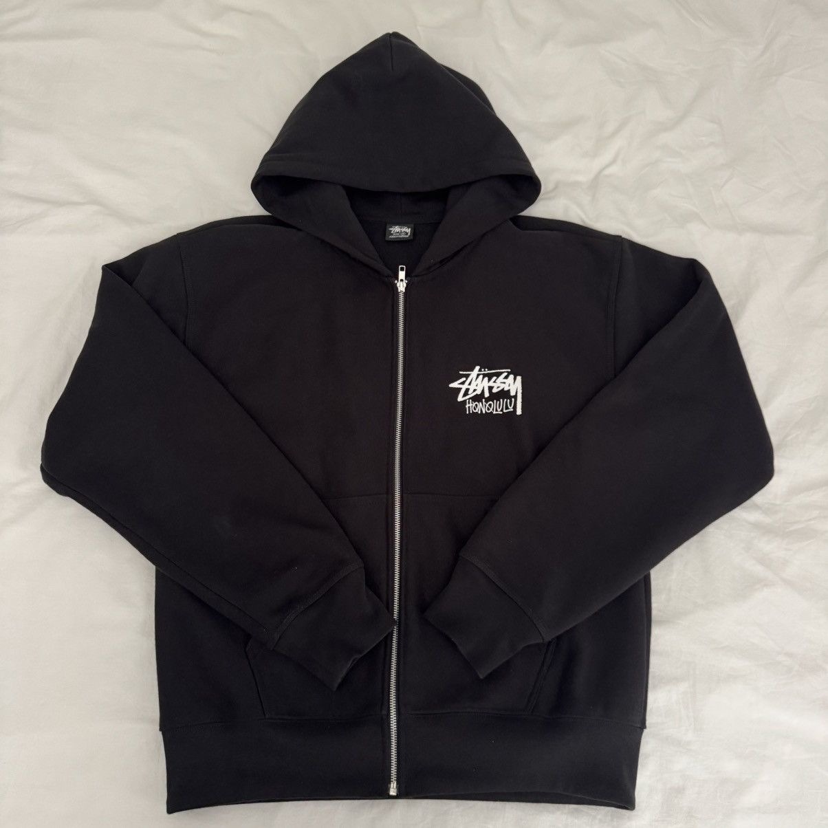 Stussy Stussy Honolulu Zip Up Hoodie Black Size US M / EU 48-50 / 2 - 2 Thumbnail
