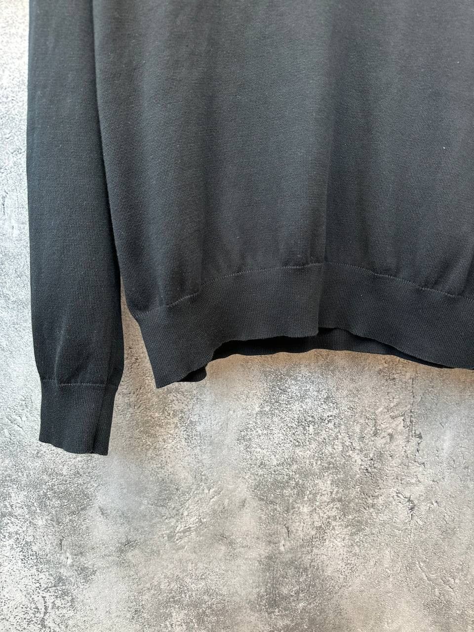 Polo Ralph Lauren Polo Ralph Lauren V-Neck Pima Cotton Sweater Black Jumper Size US L / EU 52-54 / 3 - 7 Thumbnail