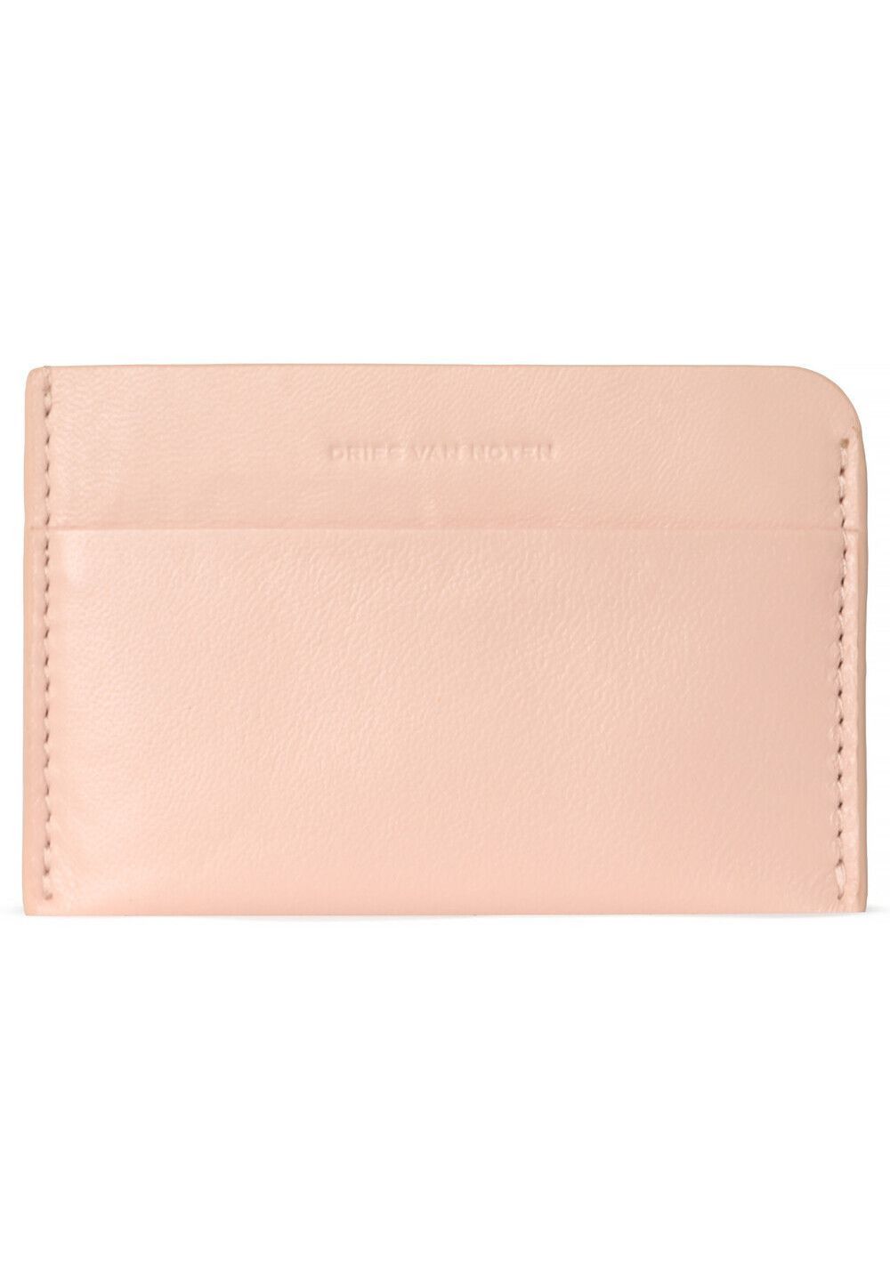 Rose Dries Van Noten Leather Card Case in Red, Women's