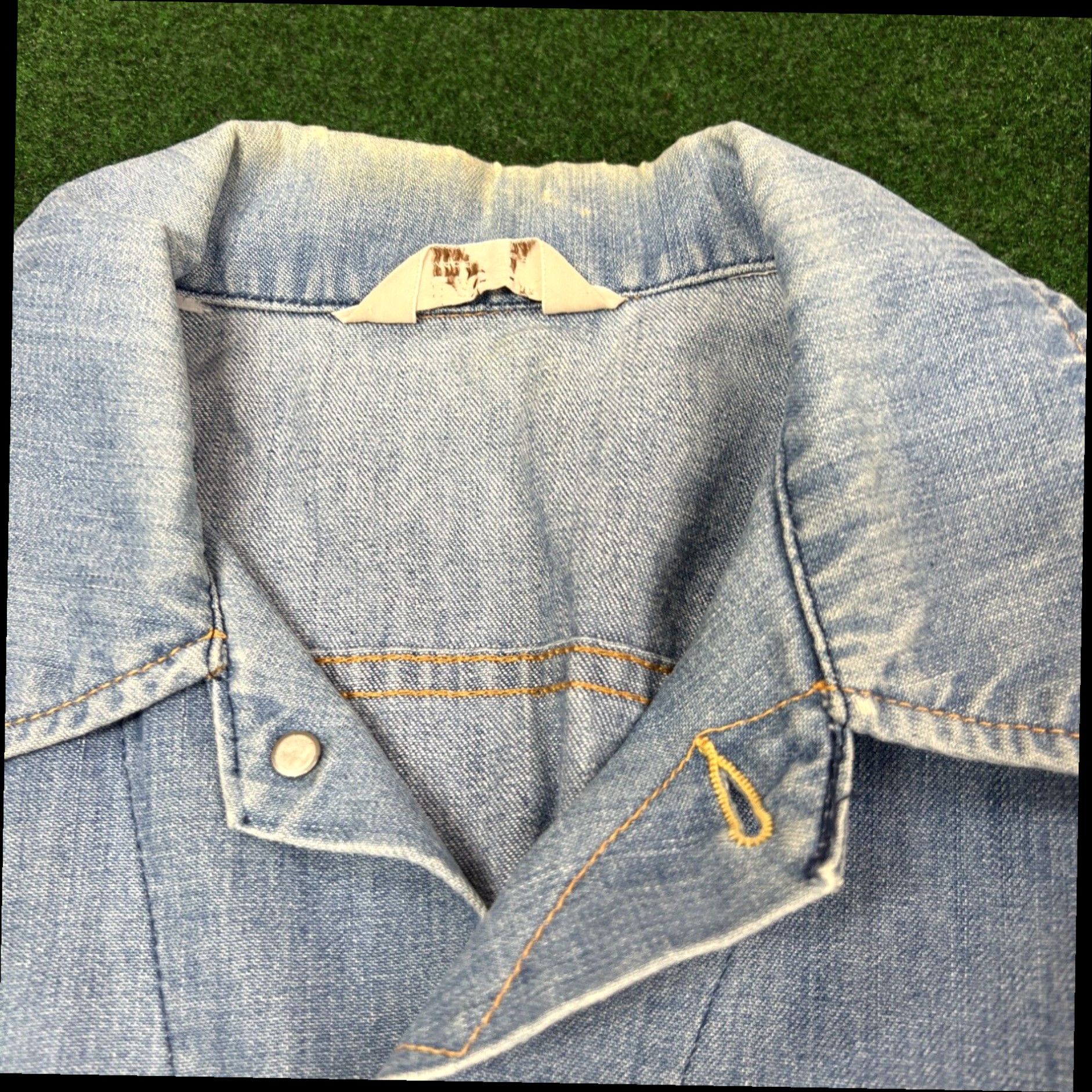 Lee Vintage Lee Riders Denim Blue Trucker Jacket USA Made Size Small/ Medium Size US S / EU 44-46 / 1 - 6 Thumbnail