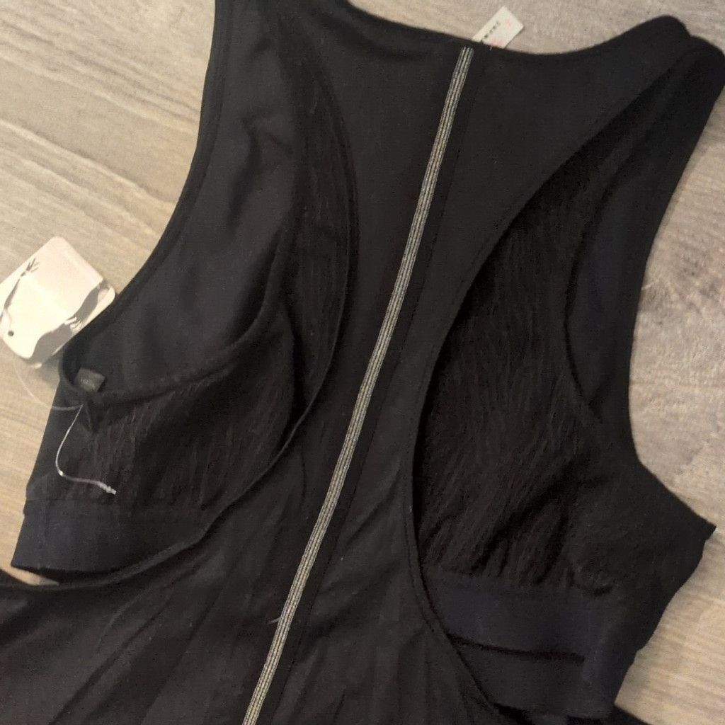 Free People Free people black rise to run cami size large Size S / US 4 / IT 40 - 8 Thumbnail