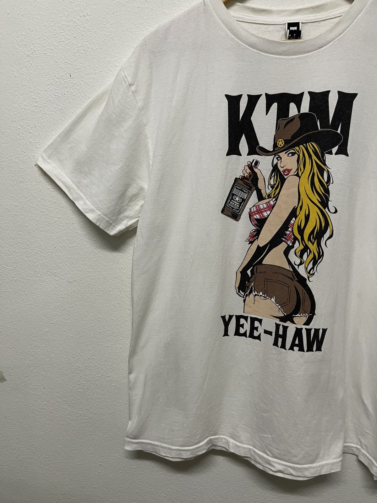 Hysteric Glamour 2000s KTM NAKED GIRL TSHIRT Size US XL / EU 56 / 4 - 3 Thumbnail