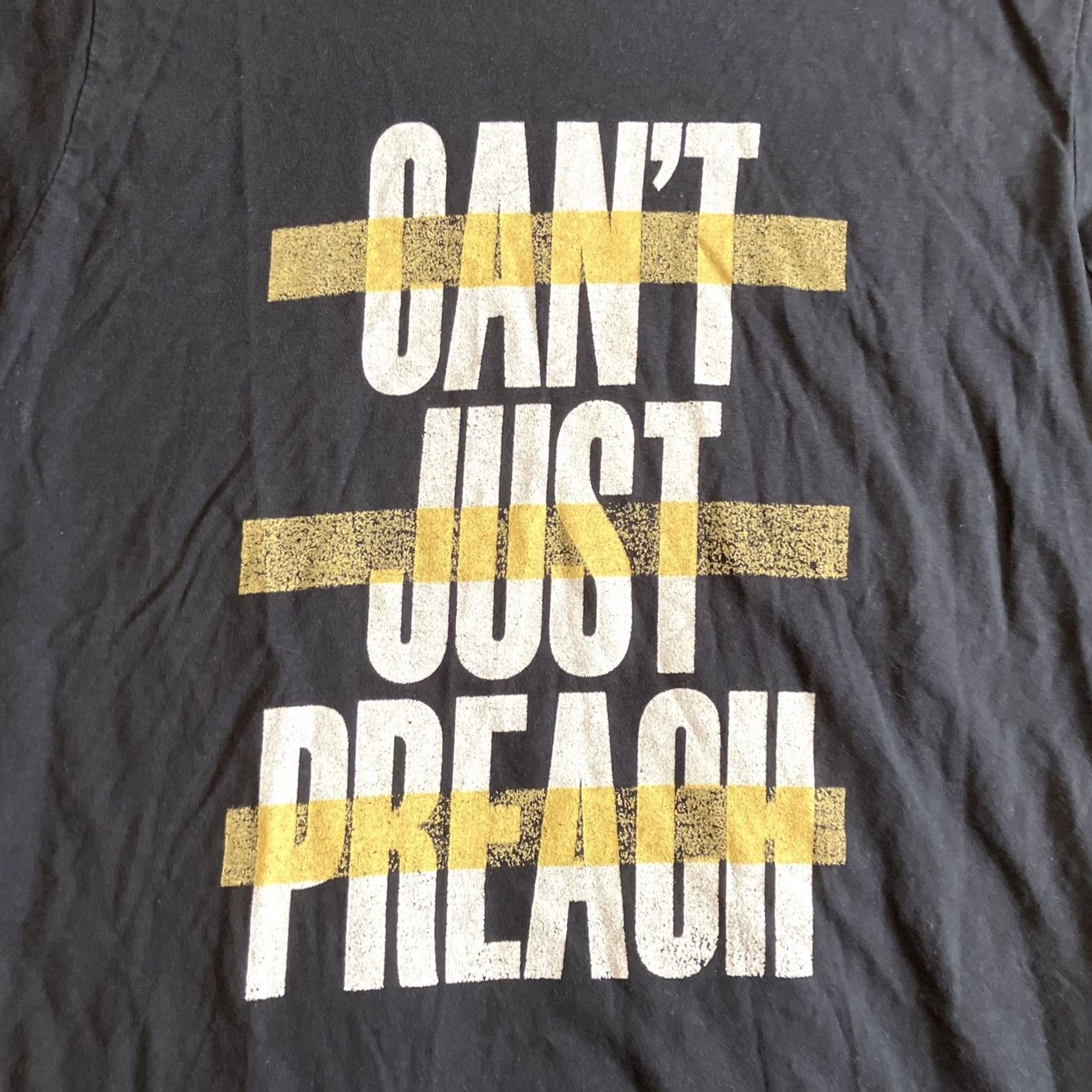 Port & Company VINTAGE? AWESOME - John Legend - CAN'T JUST PREACH - Black T Shirt - Glory - Size Medium Size M / US 6-8 / IT 42-44 - 2 Thumbnail