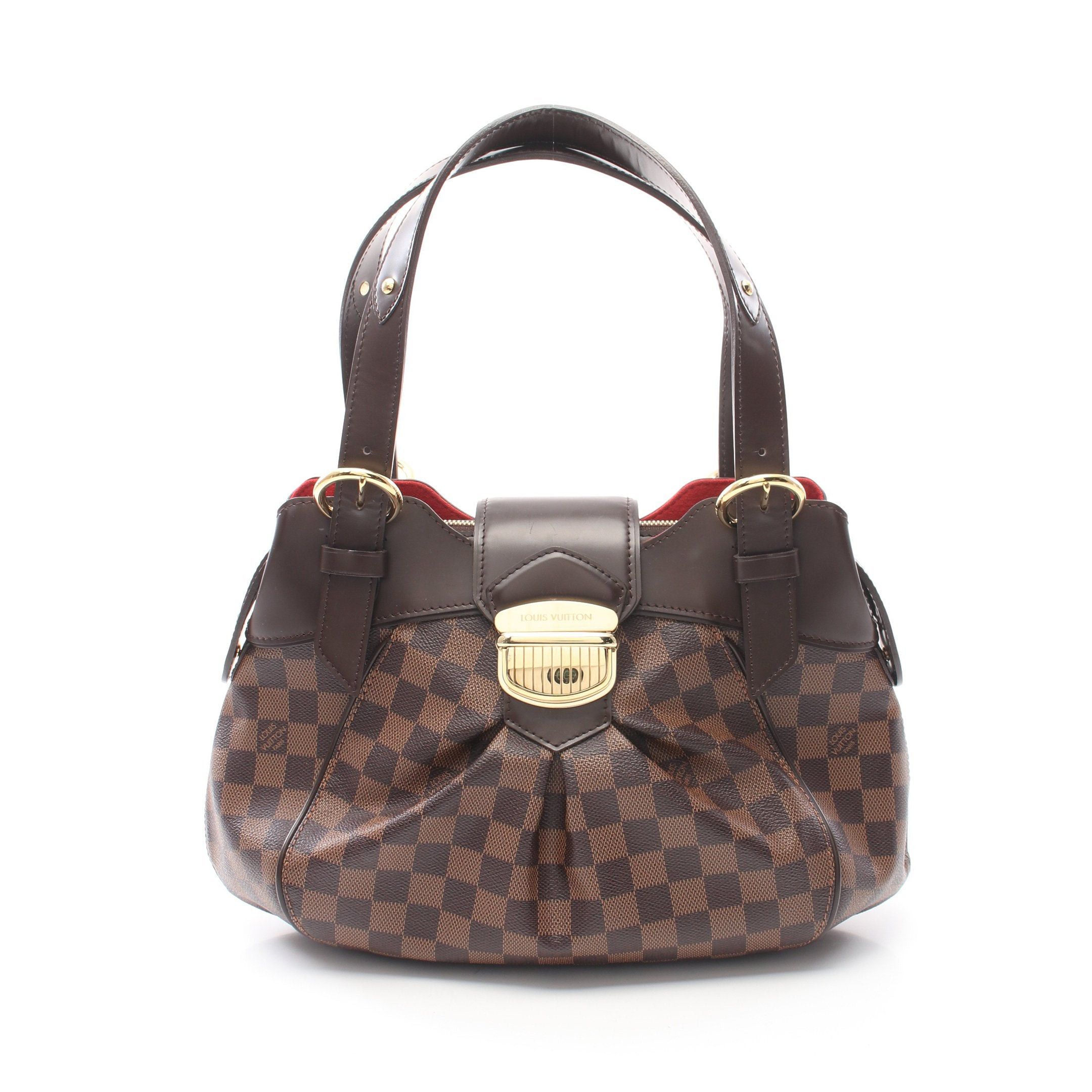 Louis Vuitton Louis Vuitton Sistina Pm Damier Ebene Handbag Leather Brown Size ONE SIZE - 1 Thumbnail