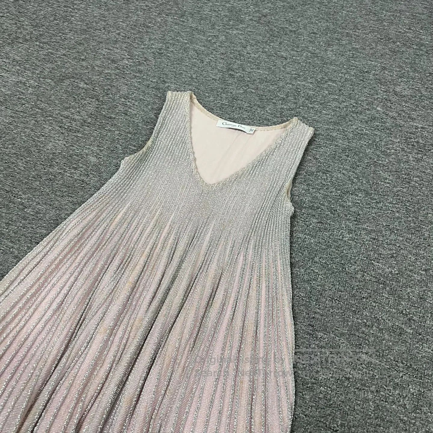 Dior Dior size 34 Pink silver thread sleeveless dress| Size S / US 4 / IT 40 - 3 Thumbnail