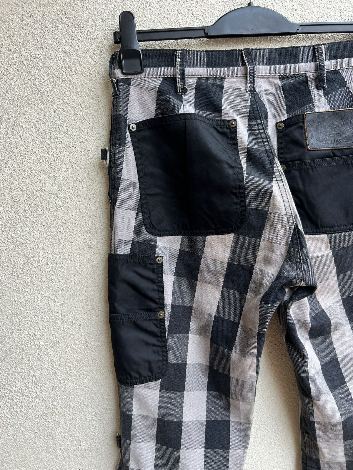 Japanese Brand VTG BATSU BOYS Japan Plaid Check Modular Bondage Trouser Size US 29 - 18 Thumbnail