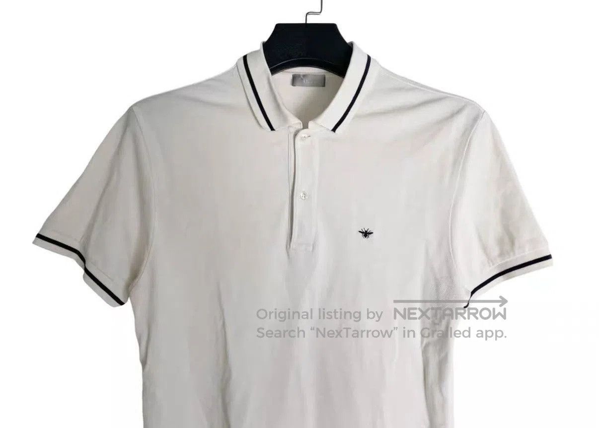 Dior White Short Sleeve Polo Shirt XL. Size US XL / EU 56 / 4 - 3 Thumbnail
