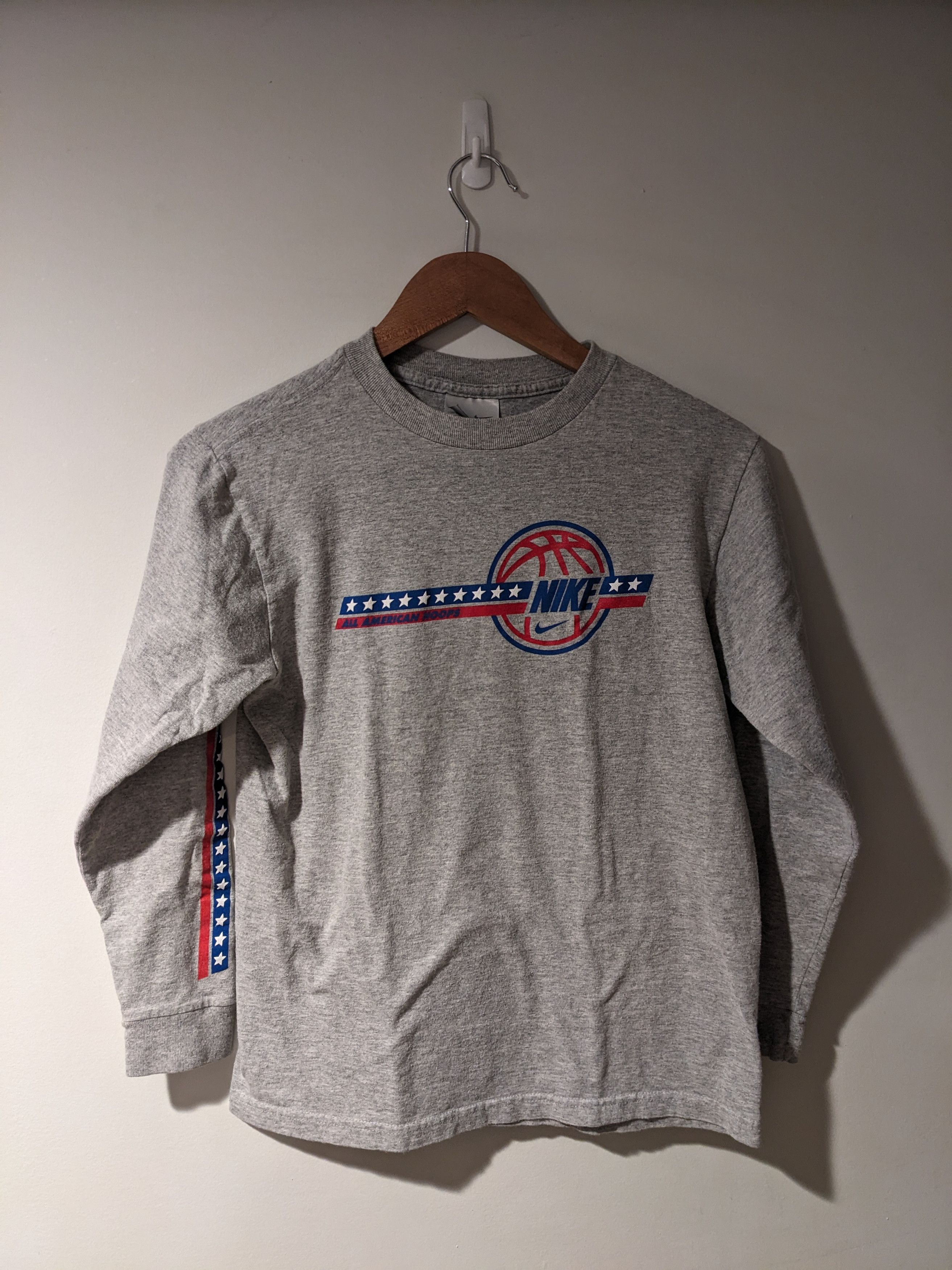 Nike × Vintage Vintage Y2K Nike Basketball American KIDS MED Long Sleeve Size US M / EU 48-50 / 2 - 1 Thumbnail