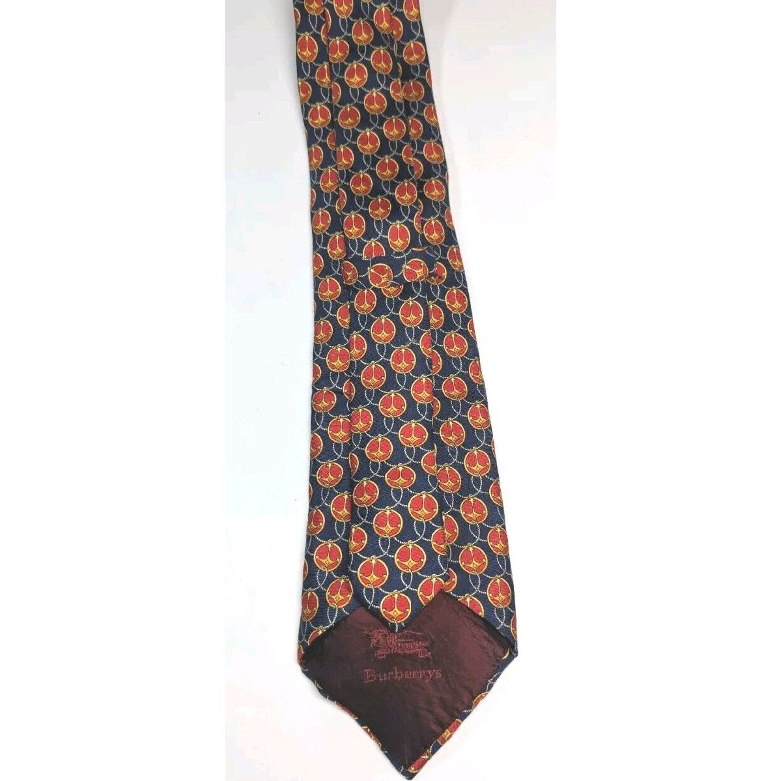 Burberry Vintage Burberrys All Silk Tie Anchor Design Made in France Size ONE SIZE - 3 Thumbnail