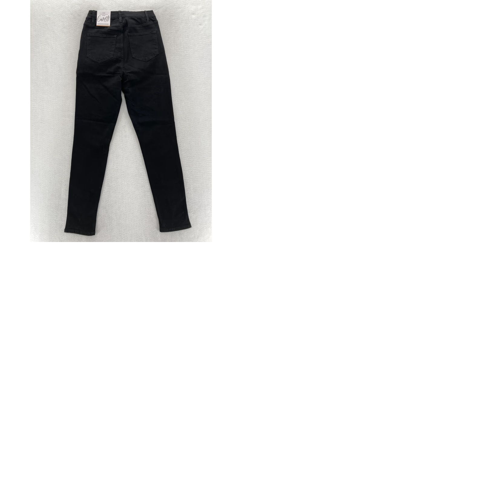 Vintage YMI Jeans Juniors Curvy Skinny Ultra High Waisted Black Stretch Denim 9/29 Slim Rise High Women Jeans Size 30" / US 8 / IT 44 - 9 Thumbnail