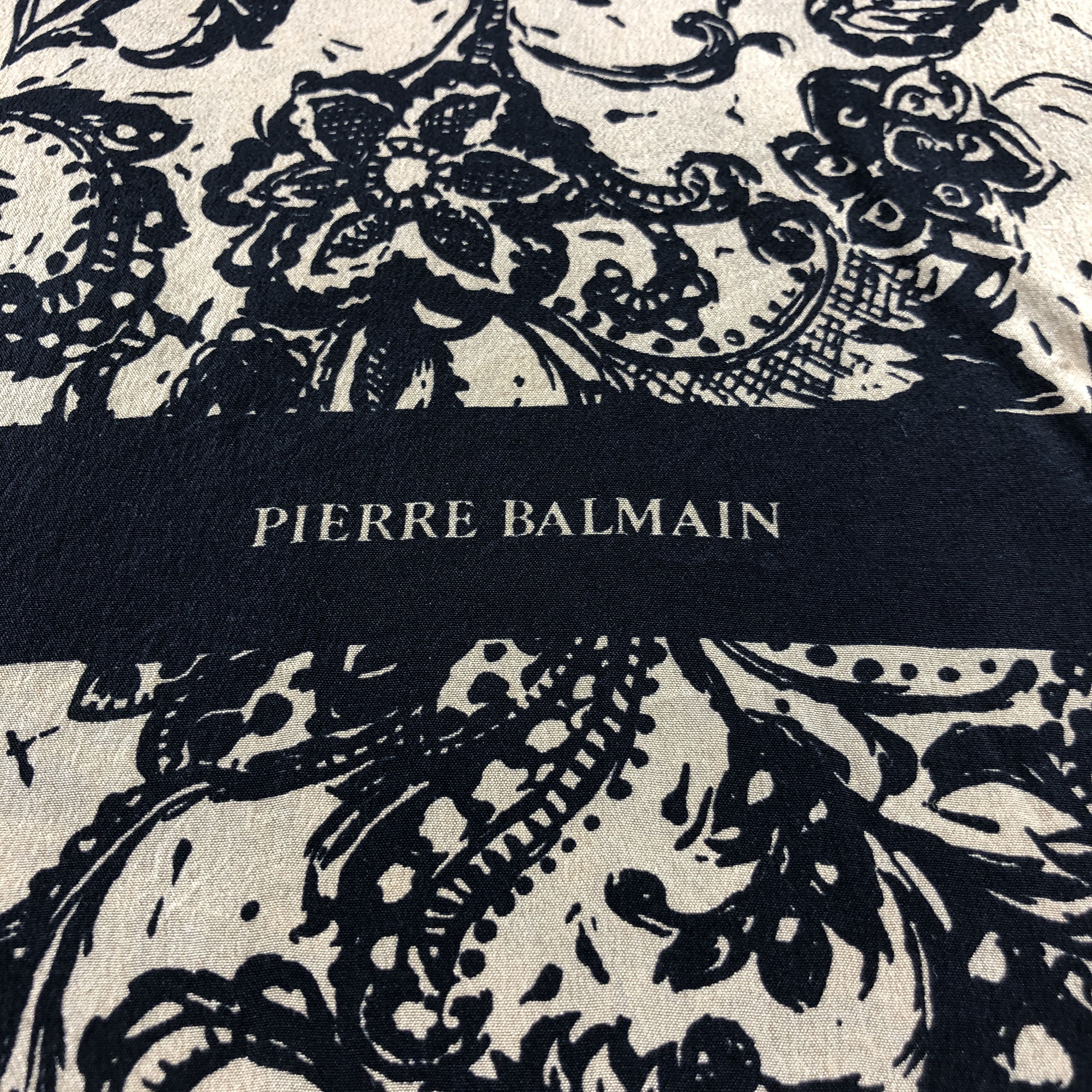 Pierre Balmain Pierre Balmain Floral Silk Stole Silk Scarf M1089 Size ONE SIZE - 4 Thumbnail
