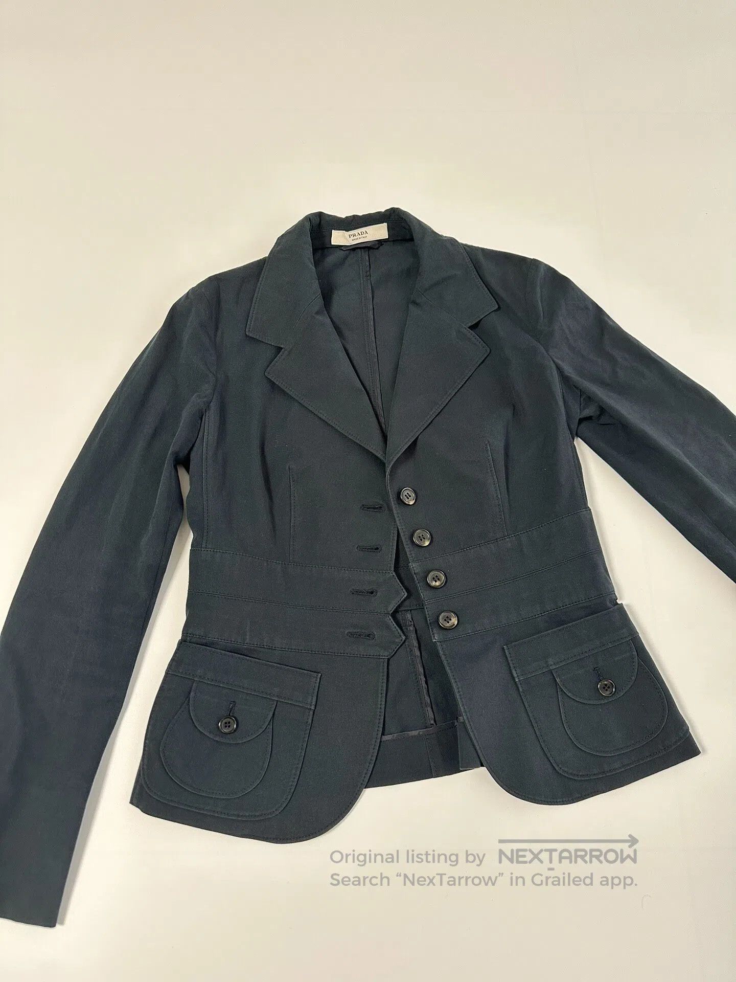 Prada Prada 00s Deconstruct the blazer jacket| Size US XXS / EU 40 - 2 Thumbnail