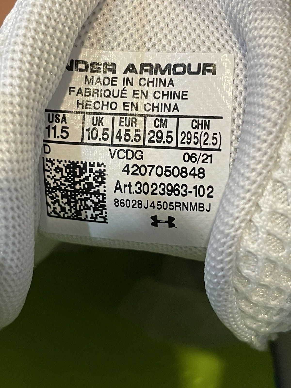 Under Armour Under Armour Spotlight 4D Mid ‘White Maroon’ size mens 11.5 Size US 11.5 / EU 44-45 - 4 Thumbnail