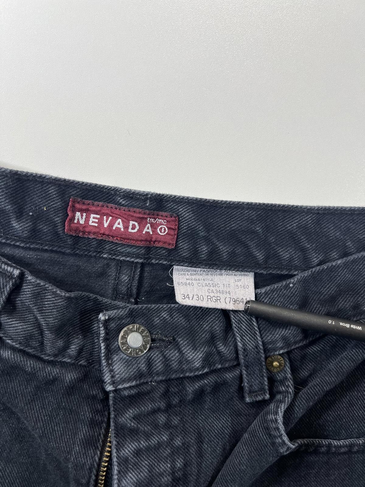 Other Vintage Nevada Black Denim Shorts 34 Size US 34 / EU 50 - 4 Thumbnail