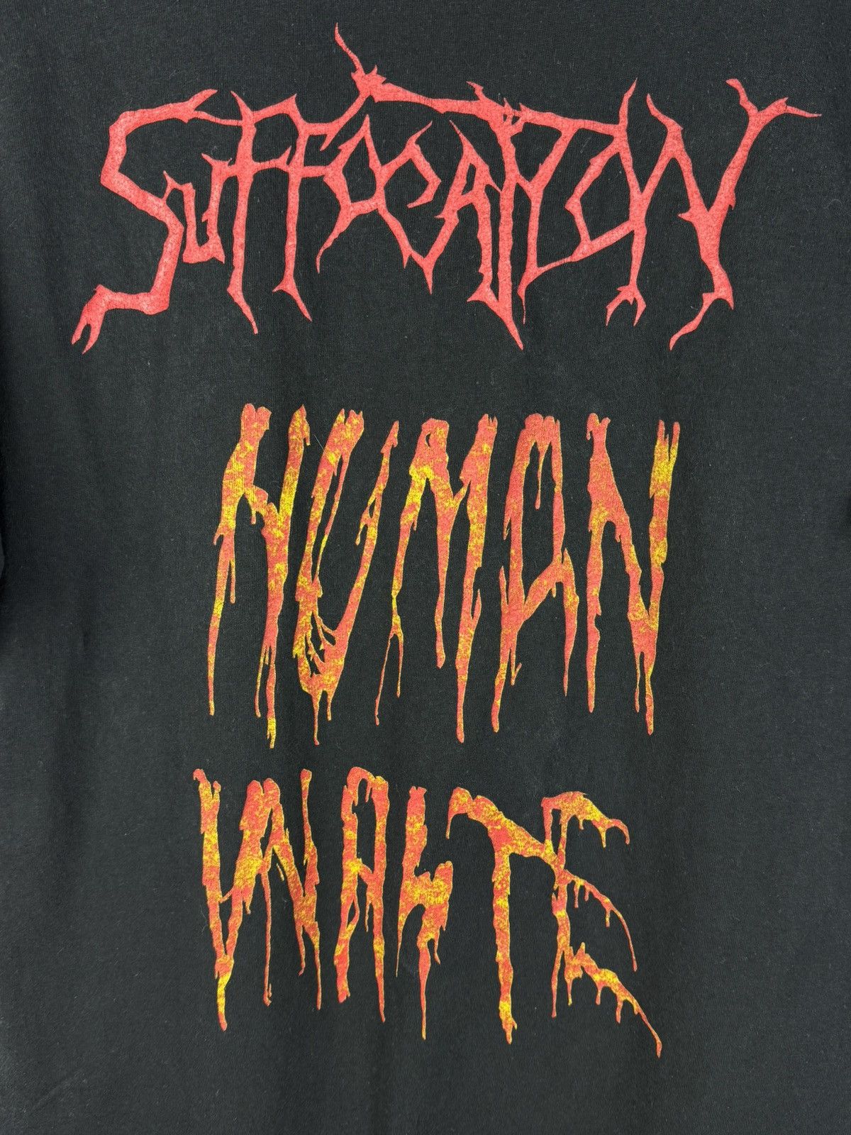 Vintage Vintage Suffocation Human Waste Death Metal Band T-Shirt Size US L / EU 52-54 / 3 - 6 Thumbnail