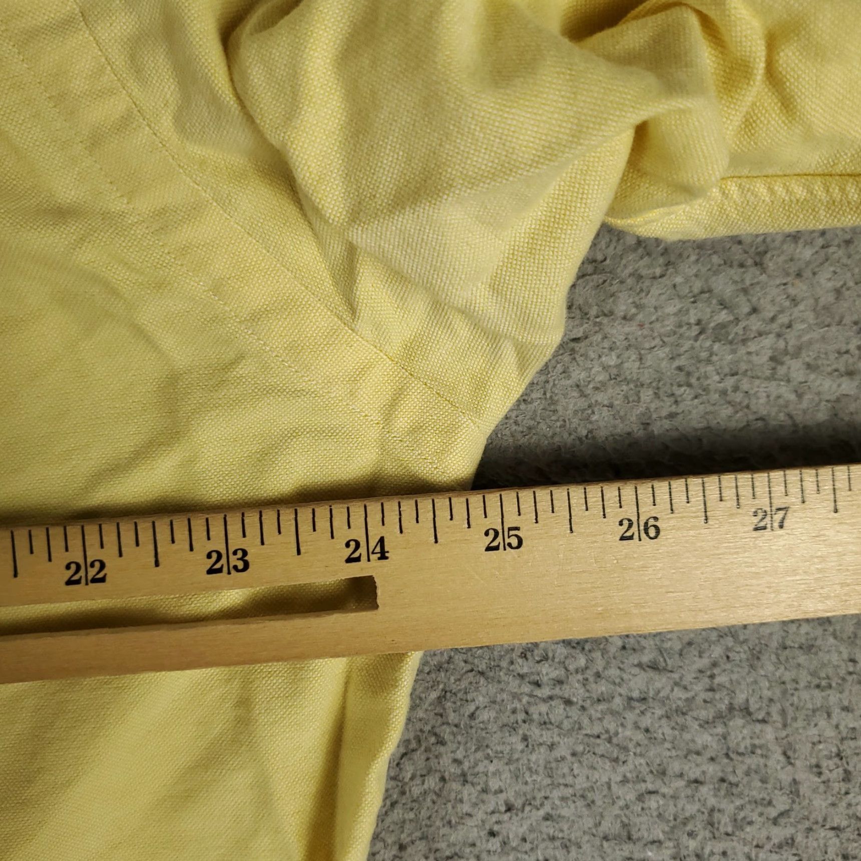 Ralph Lauren Ralph Lauren Dress Shirt Mens 15.5 Yellow Pony Button-Down Long Sleeve Regular Fit Adult Medium Yellow, Non-Iron, Pockets, Classic American Style Size 40R - 6 Thumbnail