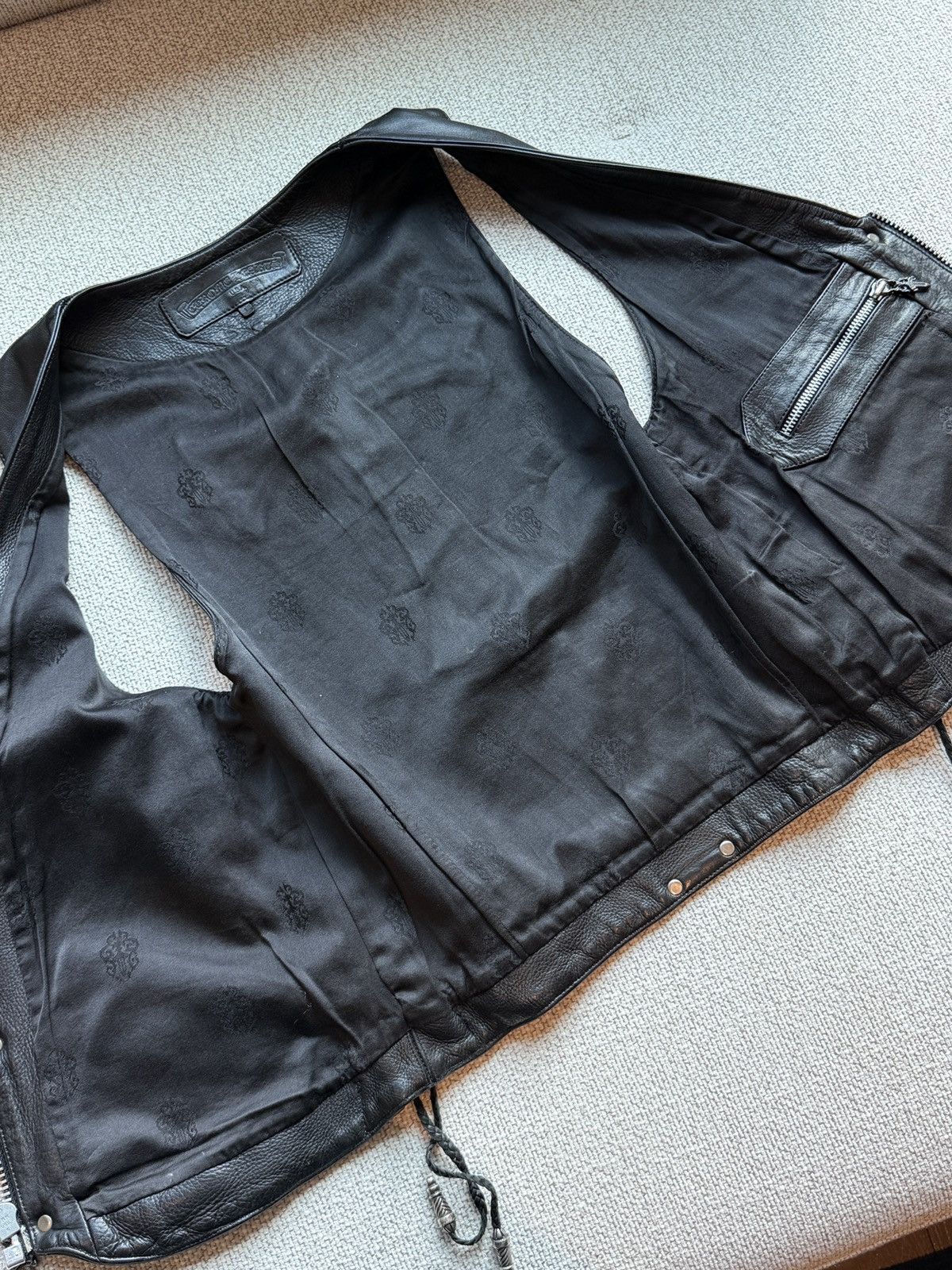 Chrome Hearts Chrome Hearts Cross Leather Vest Size US L / EU 52-54 / 3 - 8 Thumbnail