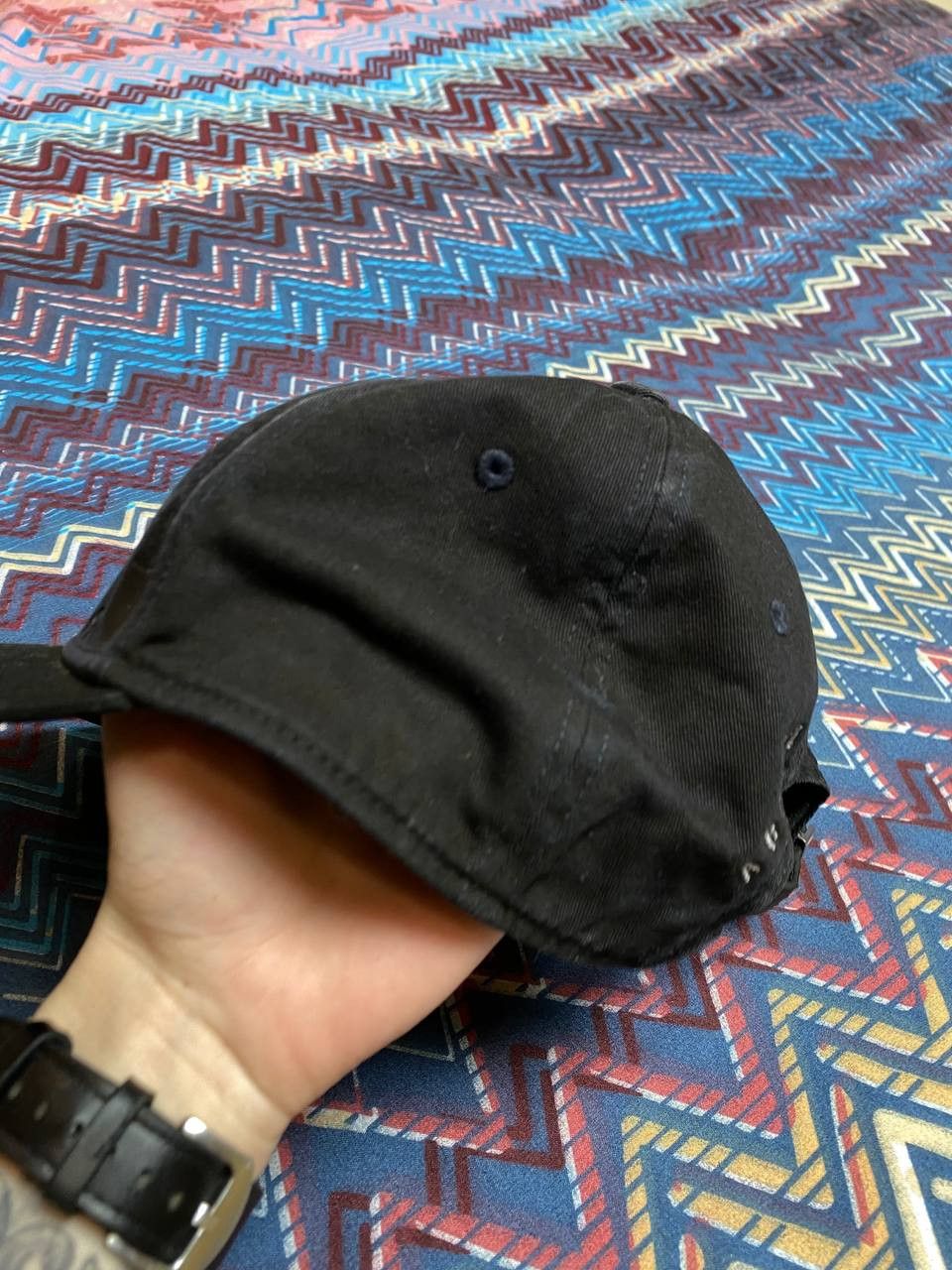 Armani Exchange × Vintage Vintage Armani EXCHANGE sunfaded Cap rare designer Size ONE SIZE - 7 Thumbnail