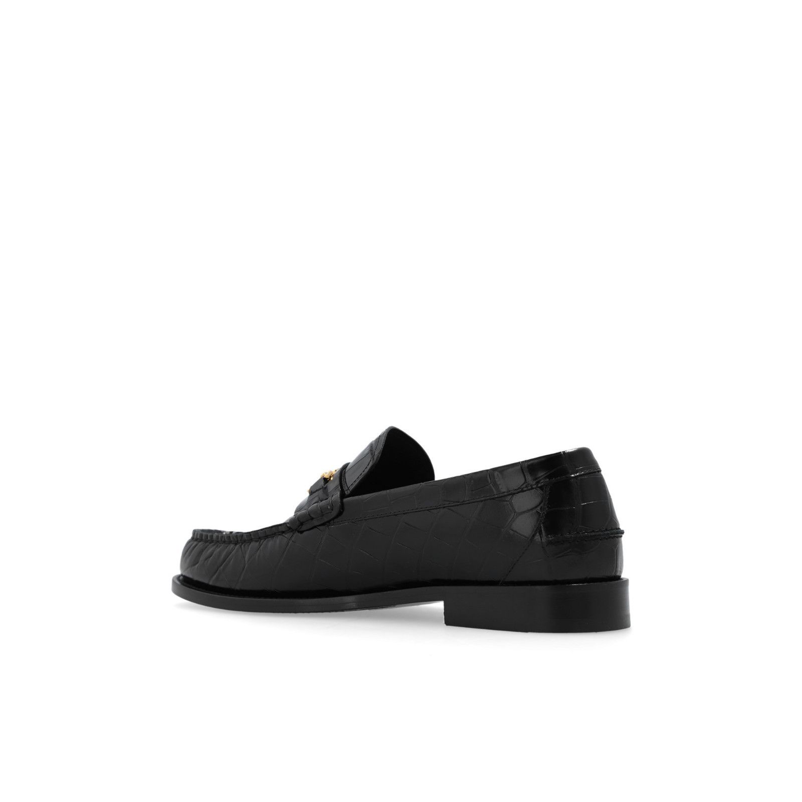 Versace VERSACE Black Leather Loafers New And Authentic (Men's size: Size US 8.5 / EU 41-42 - 3 Thumbnail