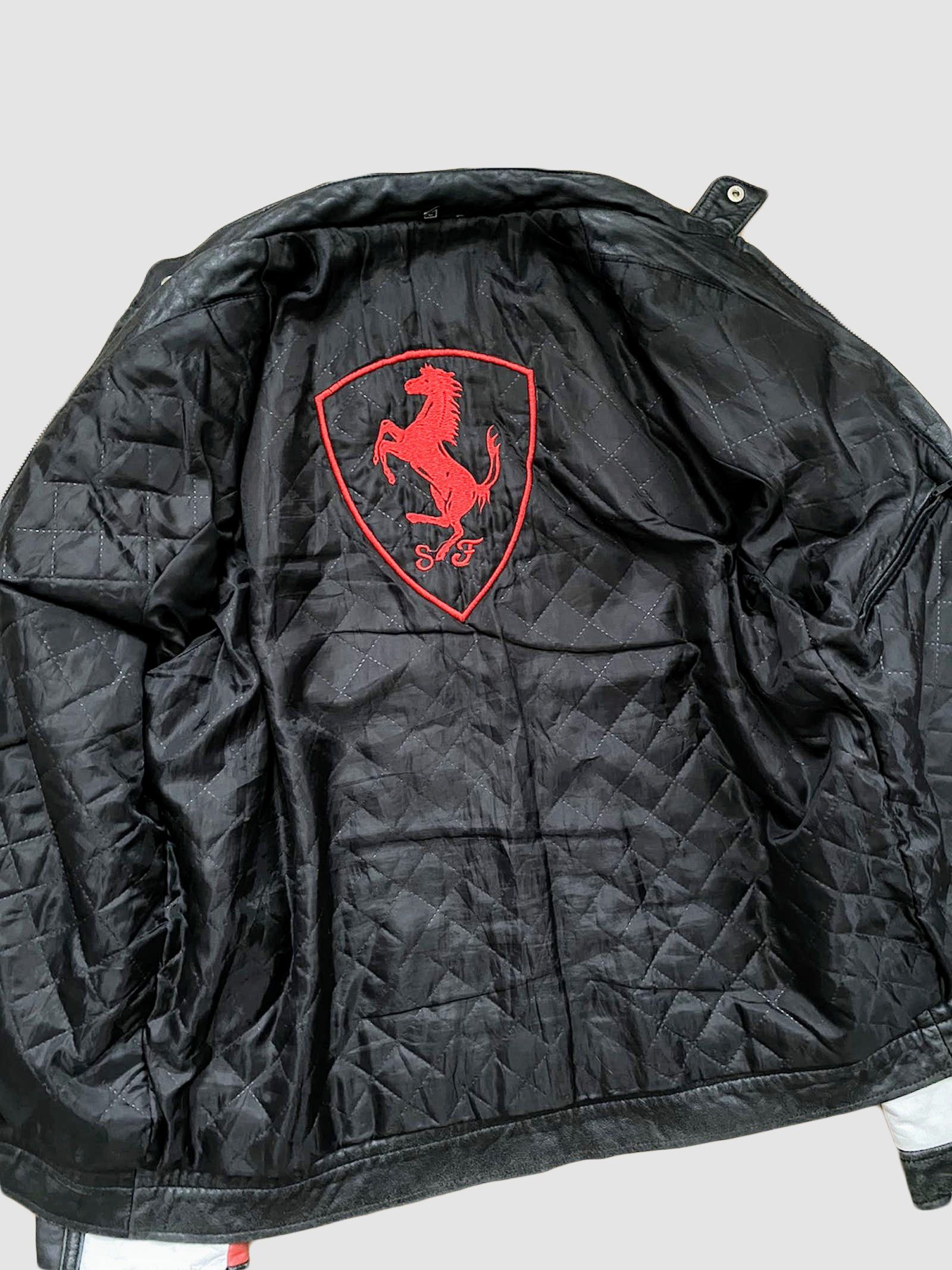 Ferrari 🔥 VINTAGE Ferrari 🔥 Leather Jacket Rare Streetwear Racing Size US M / EU 48-50 / 2 - 8 Thumbnail